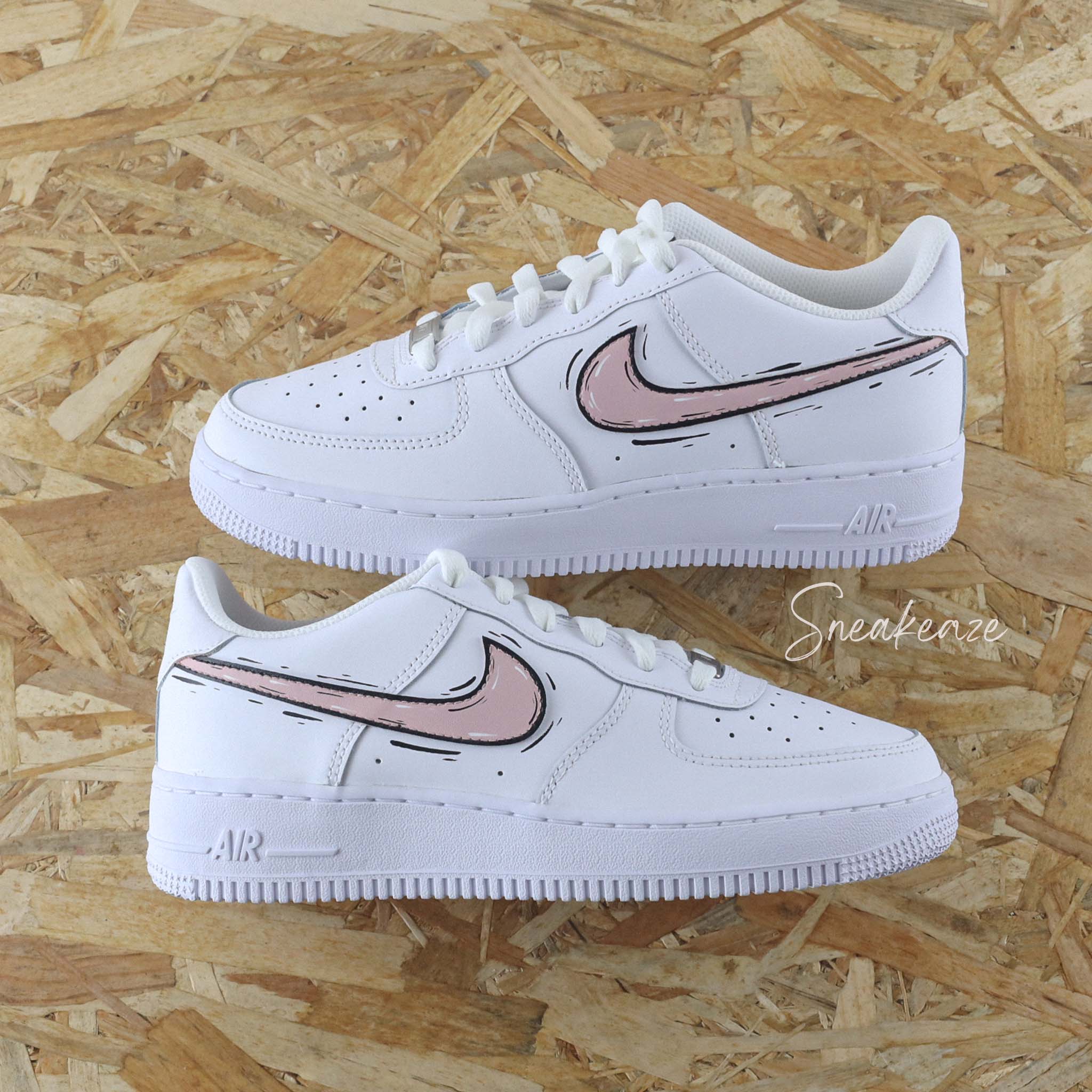Cartoon swoosh (couleur au choix) - Air Force 1 custom – Image 3