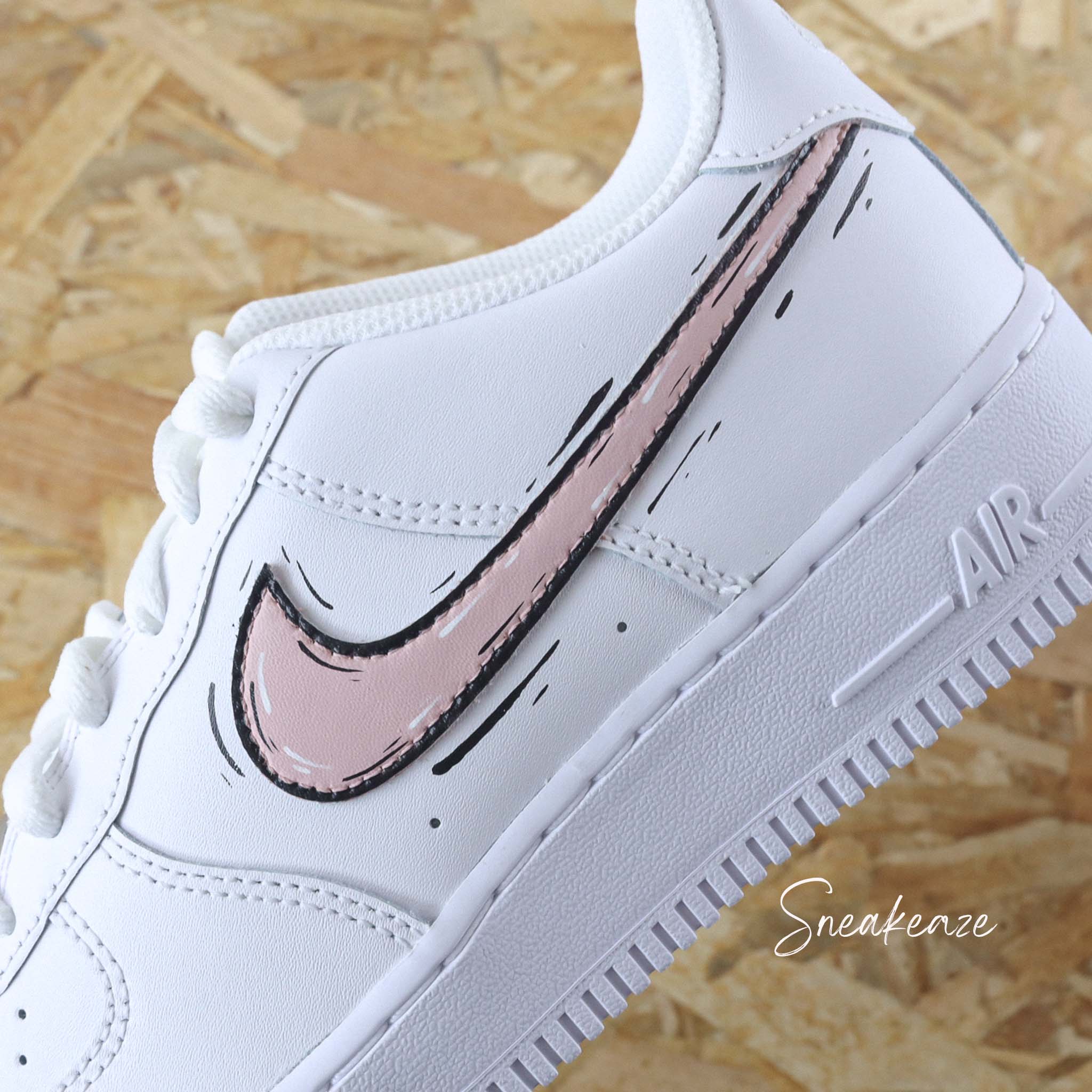 Cartoon swoosh (couleur au choix) - Air Force 1 custom – Image 8