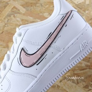 Cartoon swoosh (couleur au choix) - Air Force 1 custom
