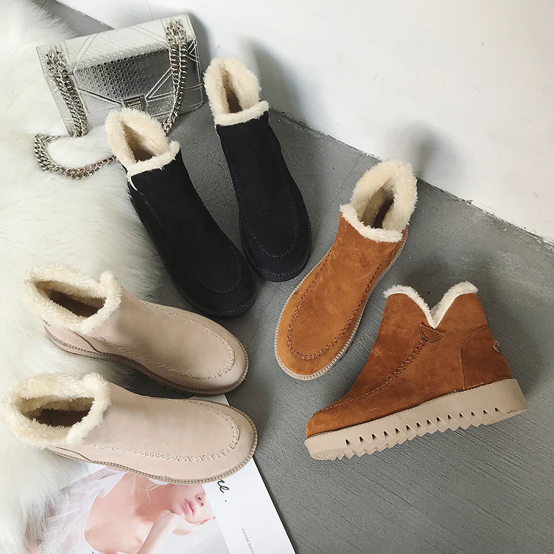 Bottines de luxe en coton - chaleur et confort – Image 2