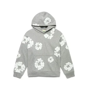 Denim Tears Cotton Wreath Hoodie Grey/White