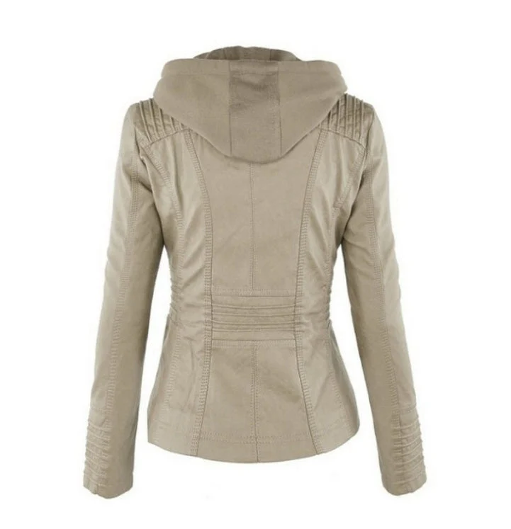 Veste en Cuir Amovible pour Femmes – Image 7