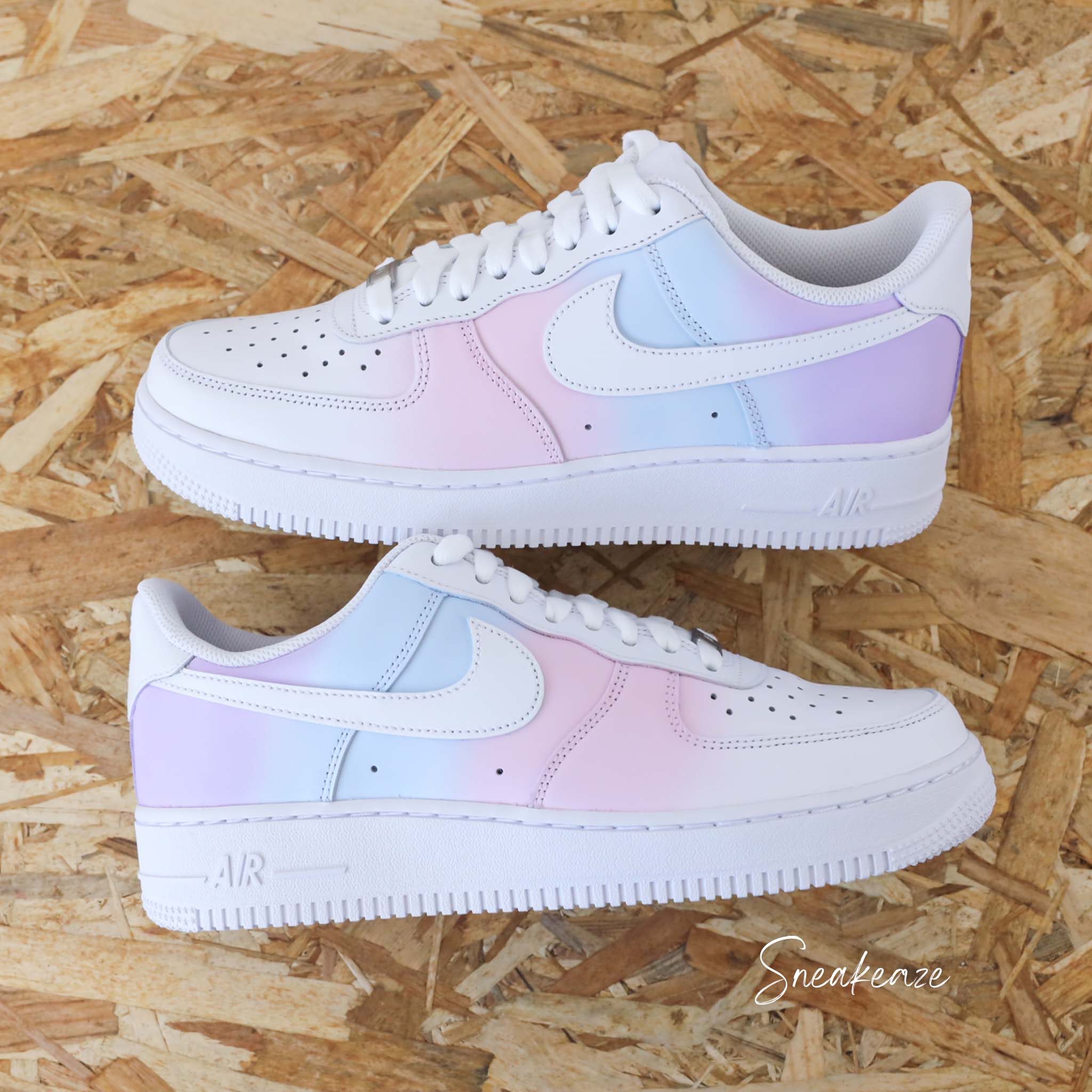 Dégradé pastel - Air Force 1 custom