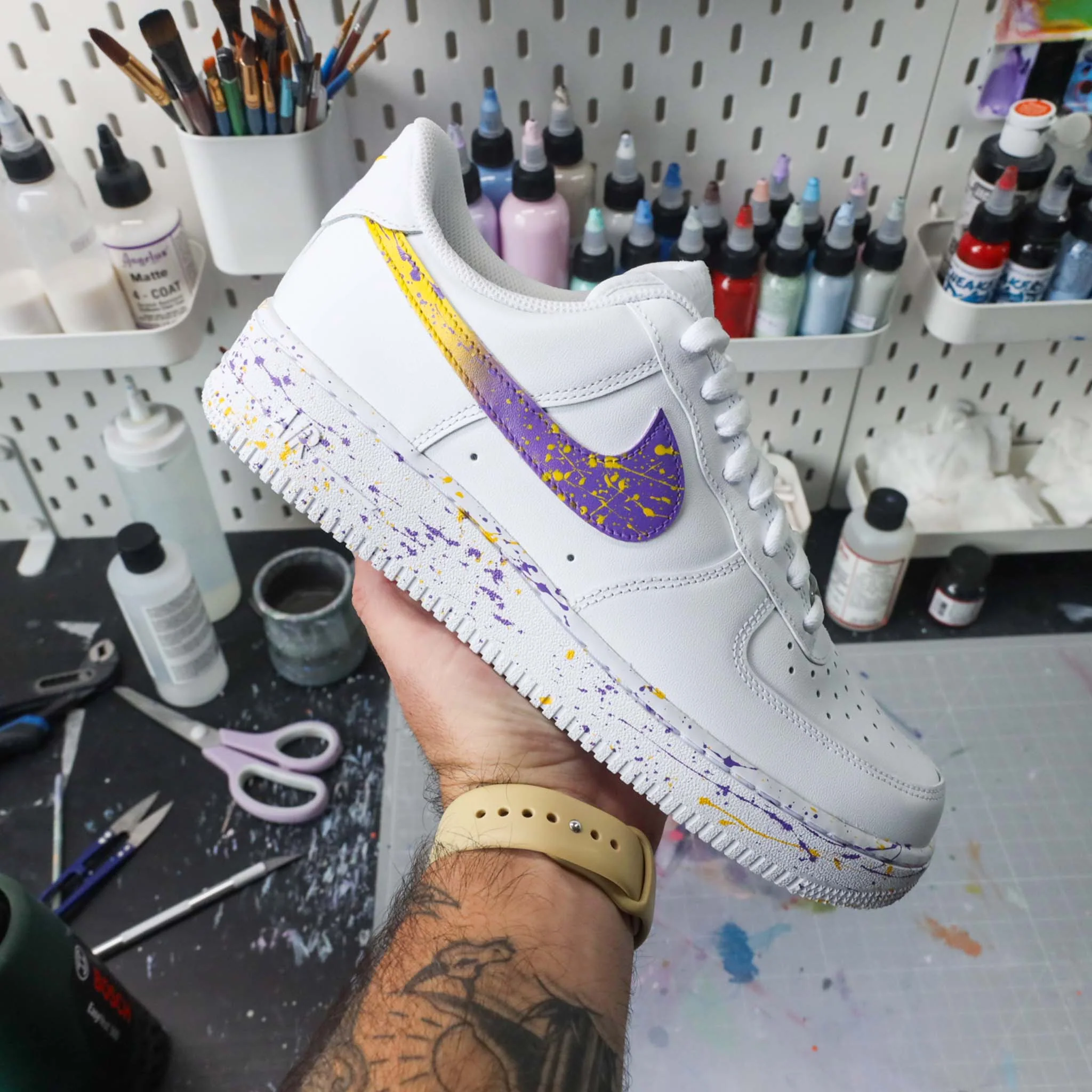 Splash Lakers - Air Force 1 custom – Image 3