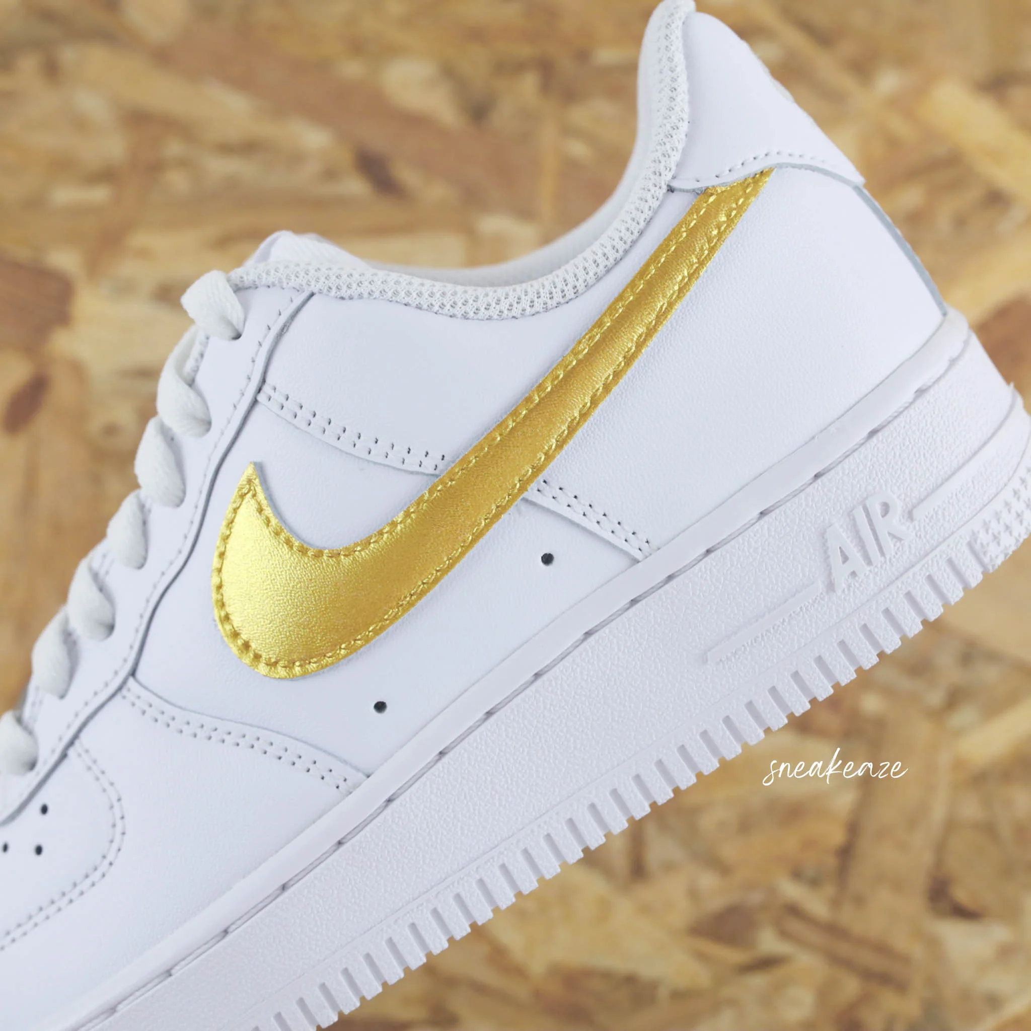 Swoosh métallisé (couleur au choix) - Air Force 1 custom – Image 8