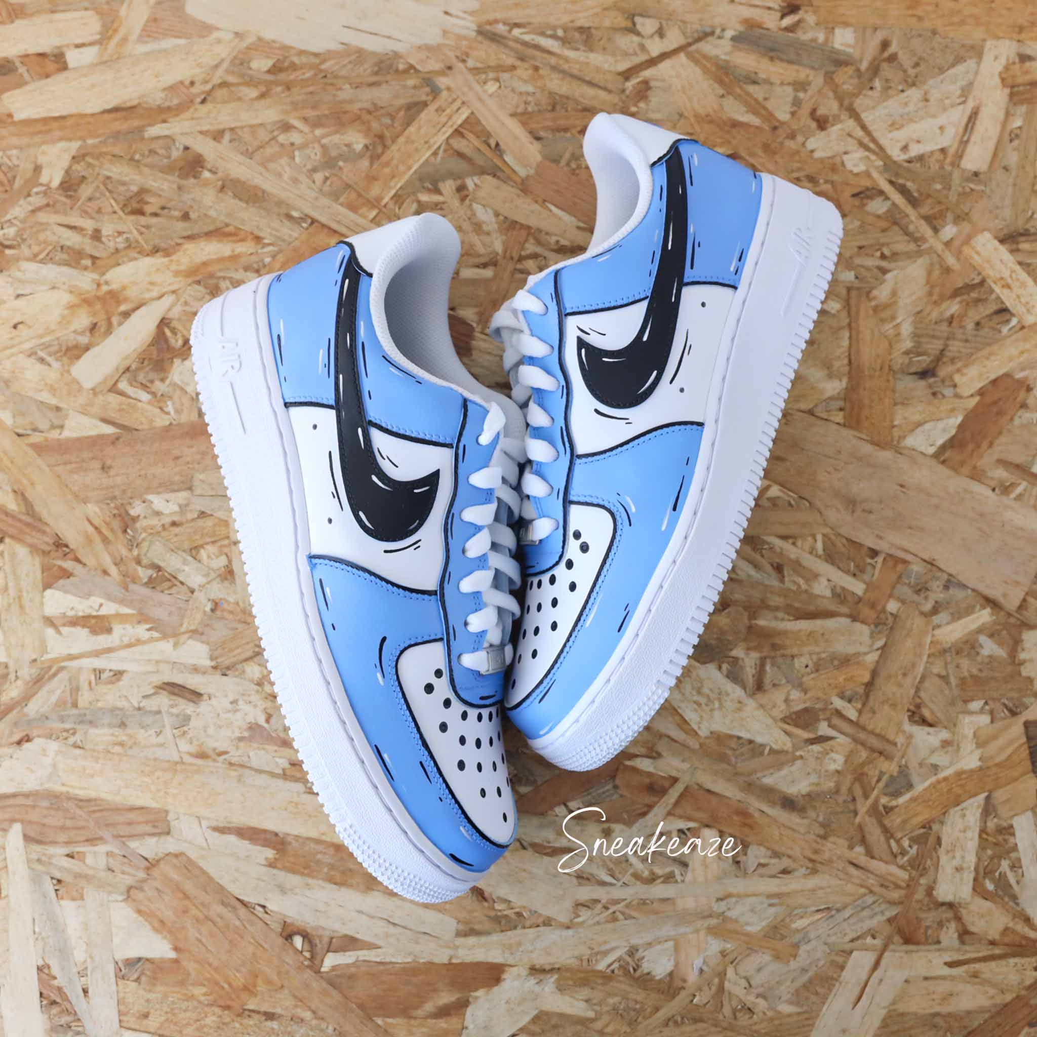 Cartoon Sketch (couleur au choix) - Air Force 1 custom – Image 3