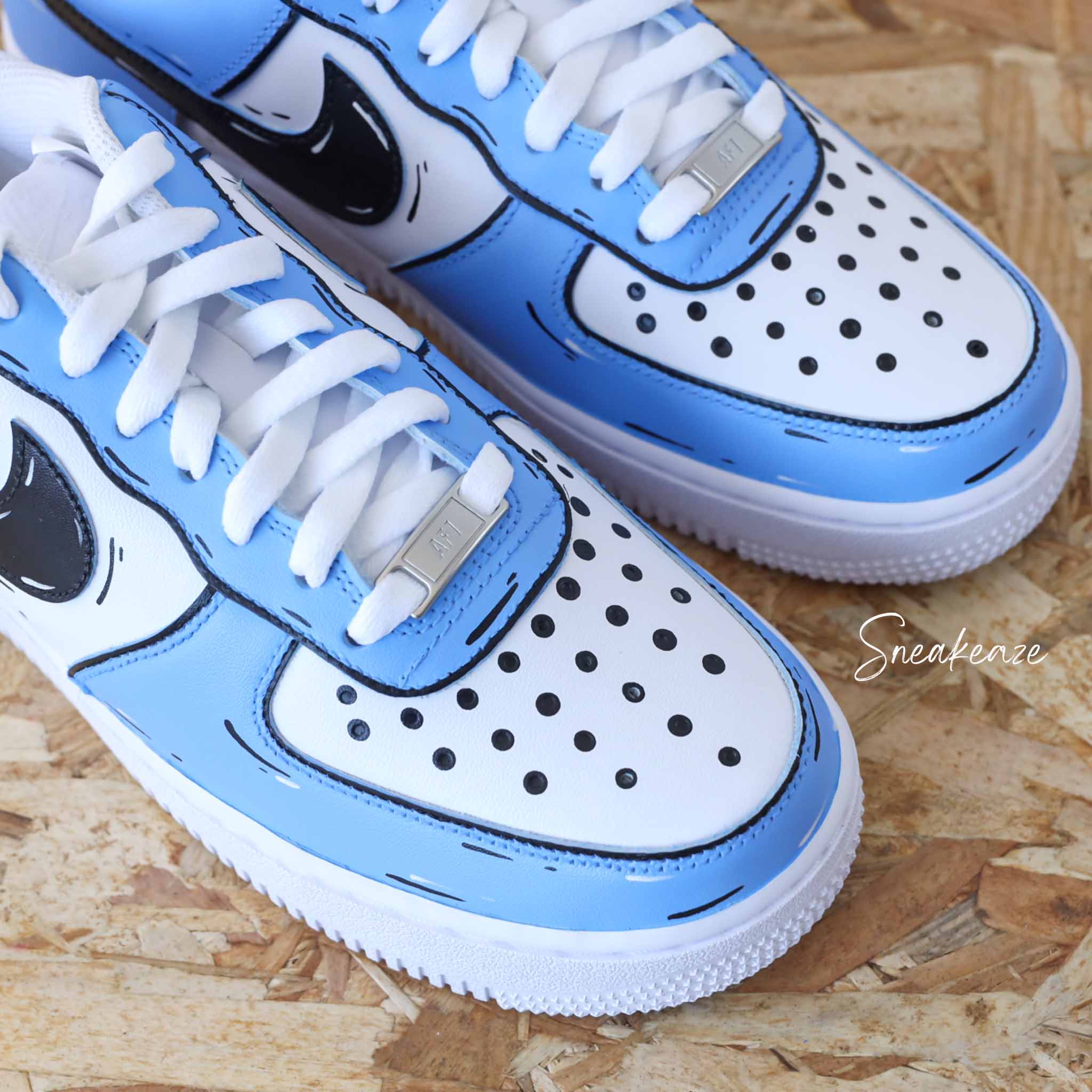 Cartoon Sketch (couleur au choix) - Air Force 1 custom – Image 4