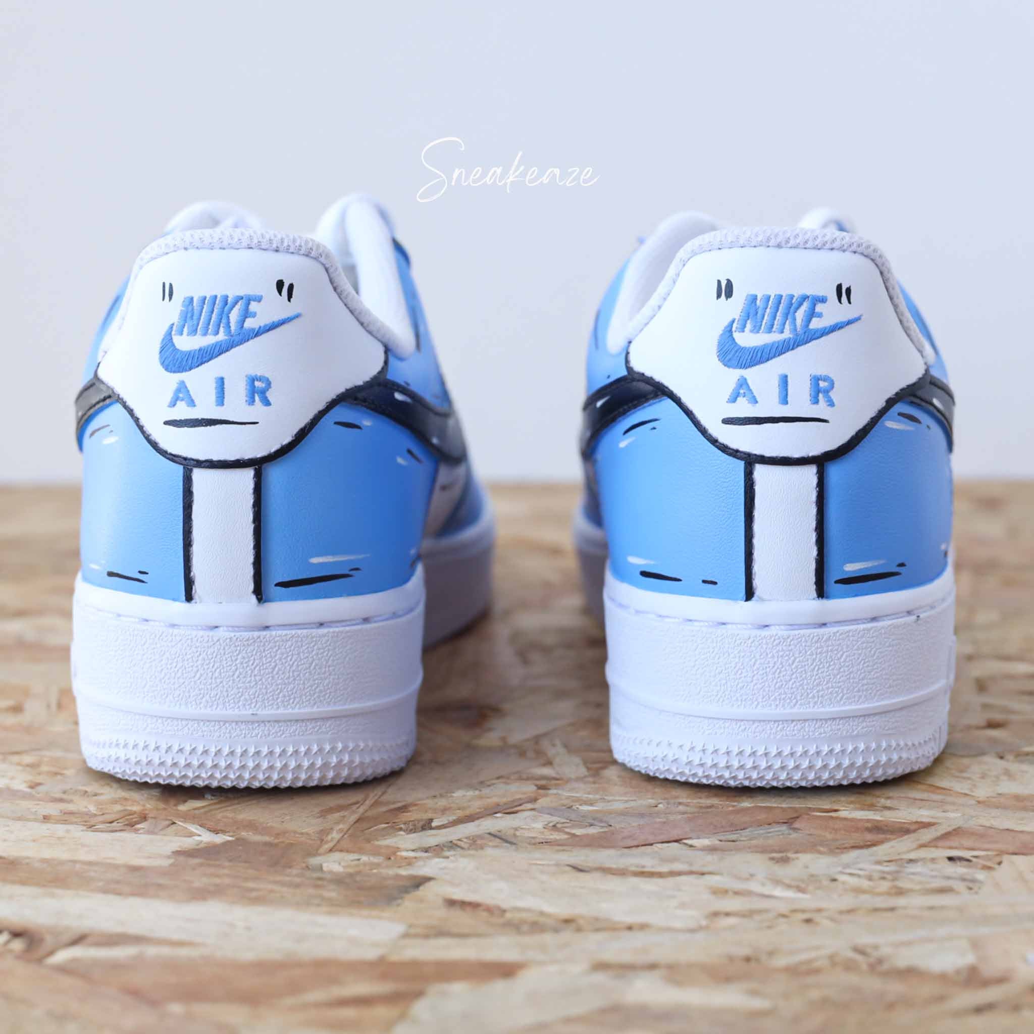 Cartoon Sketch (couleur au choix) - Air Force 1 custom – Image 5