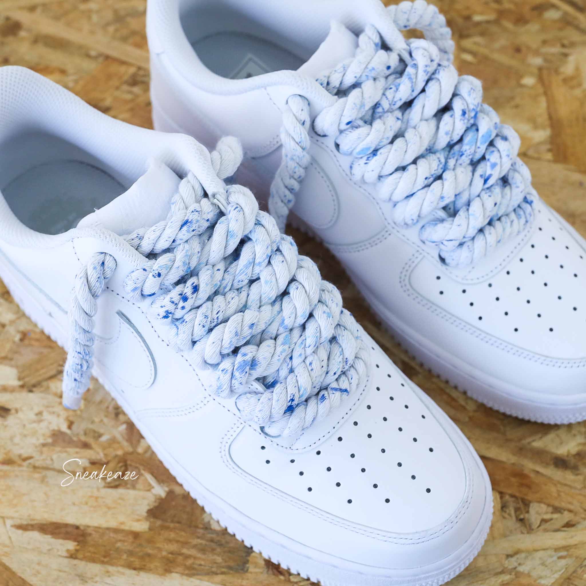 Rope Laces splash - Air Force 1 custom