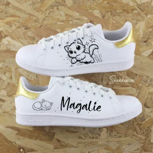 Chaton prénom - Stan Smith custom (enfant)