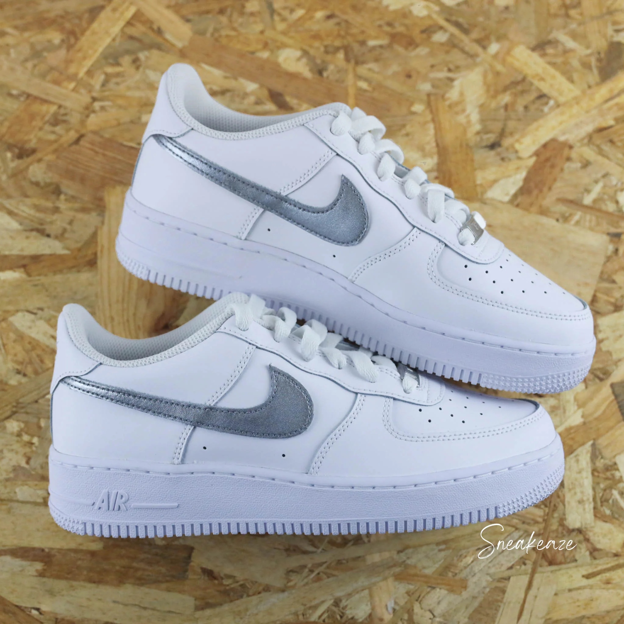 Swoosh métallisé (couleur au choix) - Air Force 1 custom – Image 9
