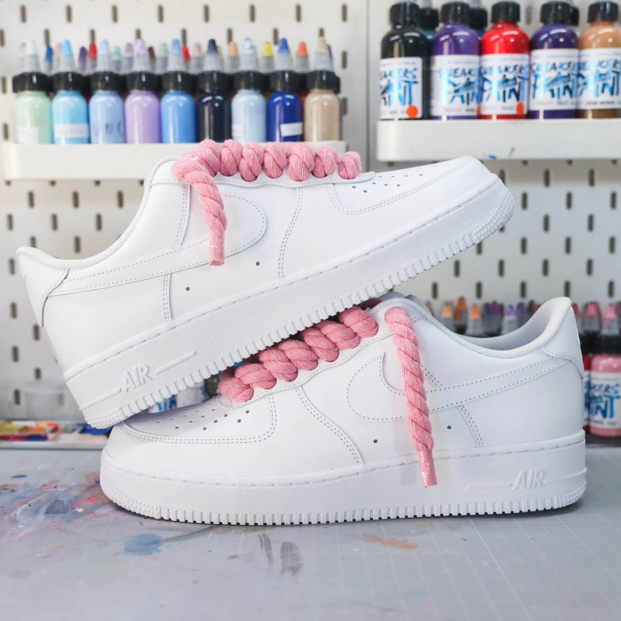 Rope Laces rose (couleur au choix) - Air Force 1 custom – Image 9