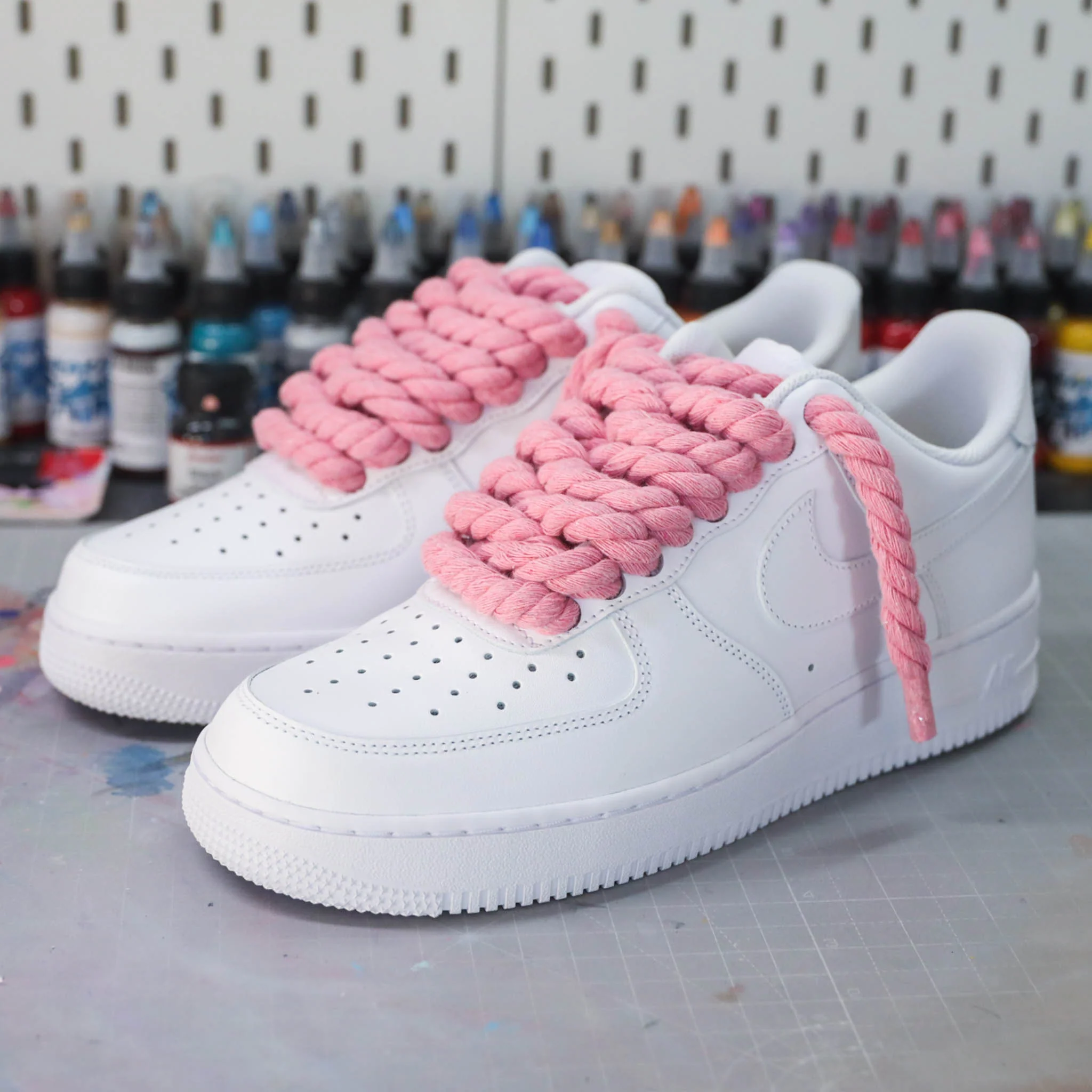 Rope Laces rose (couleur au choix) - Air Force 1 custom – Image 5