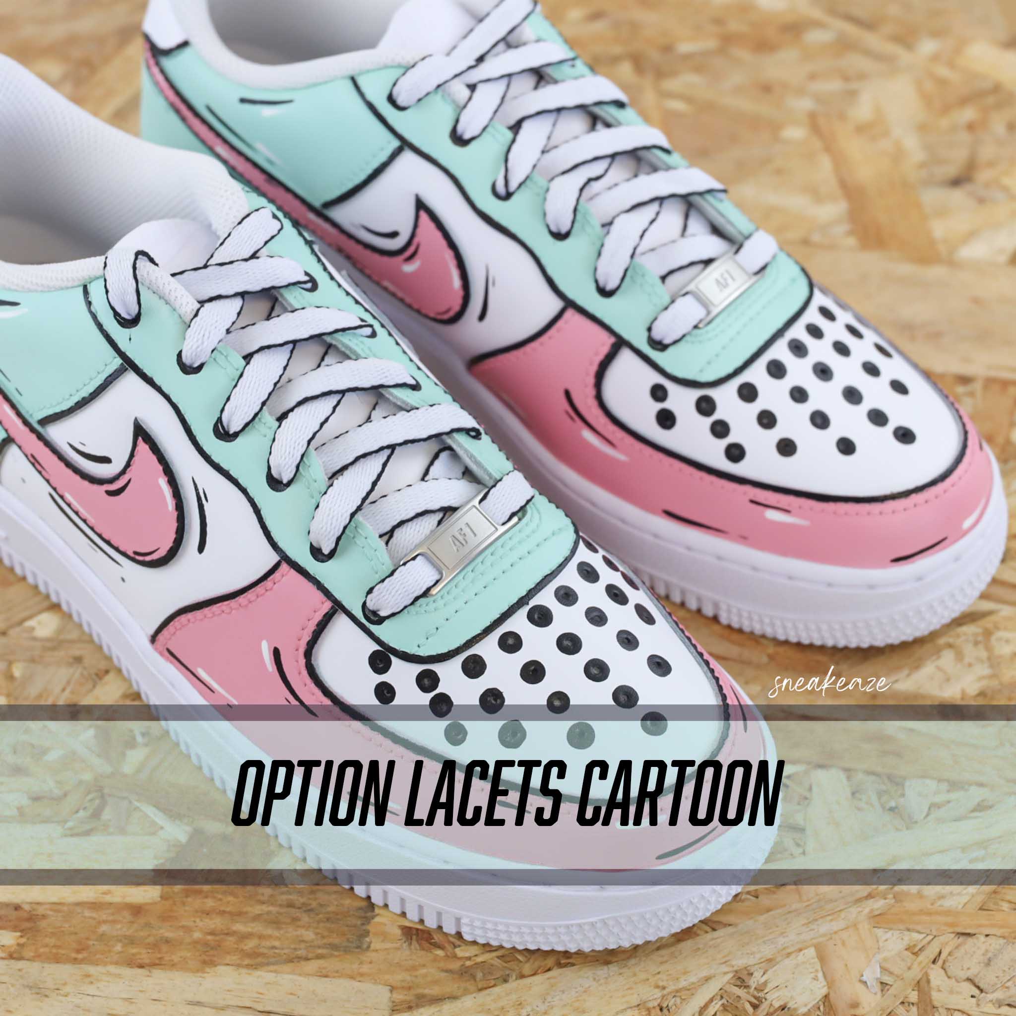 Cartoon Sketch watermelon - Air Force 1 custom – Image 7