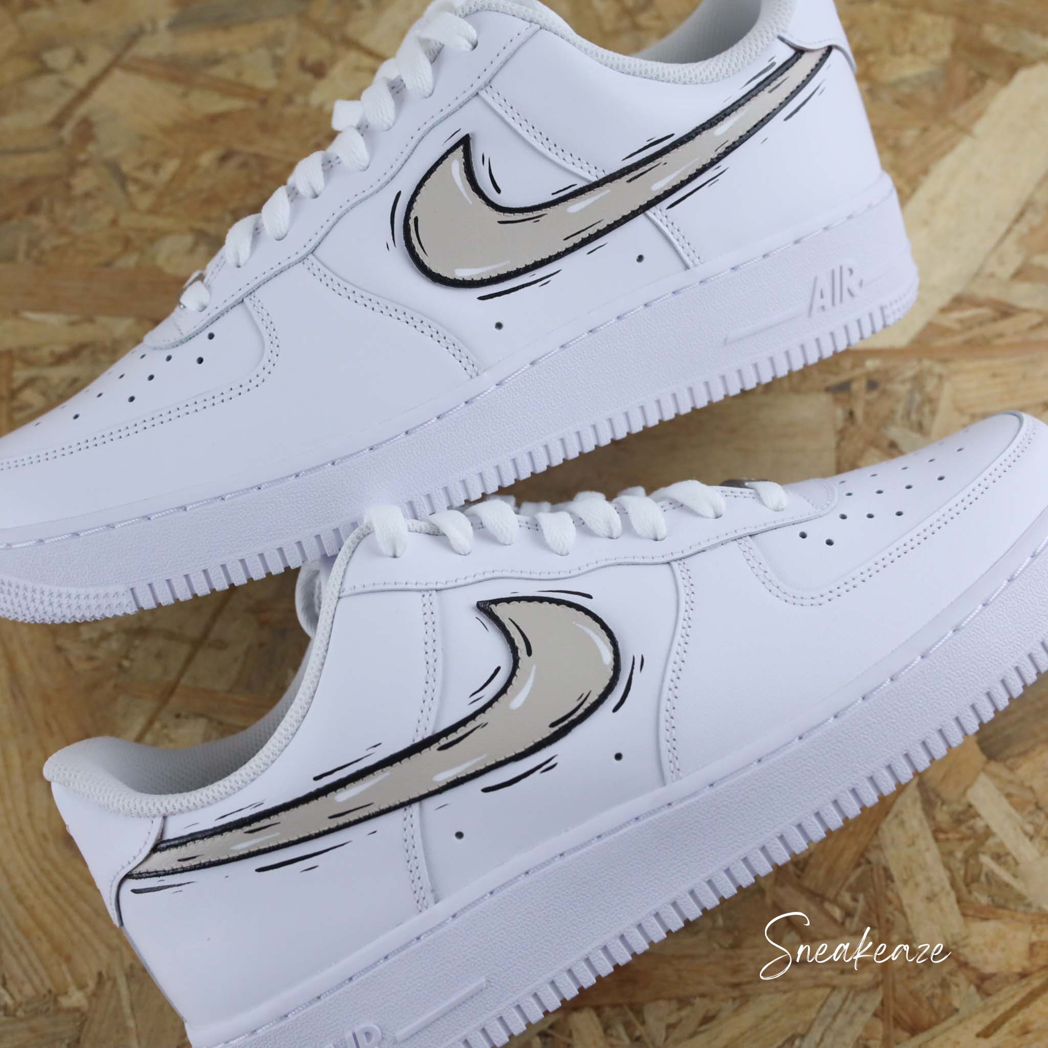 Cartoon swoosh (couleur au choix) - Air Force 1 custom – Image 9