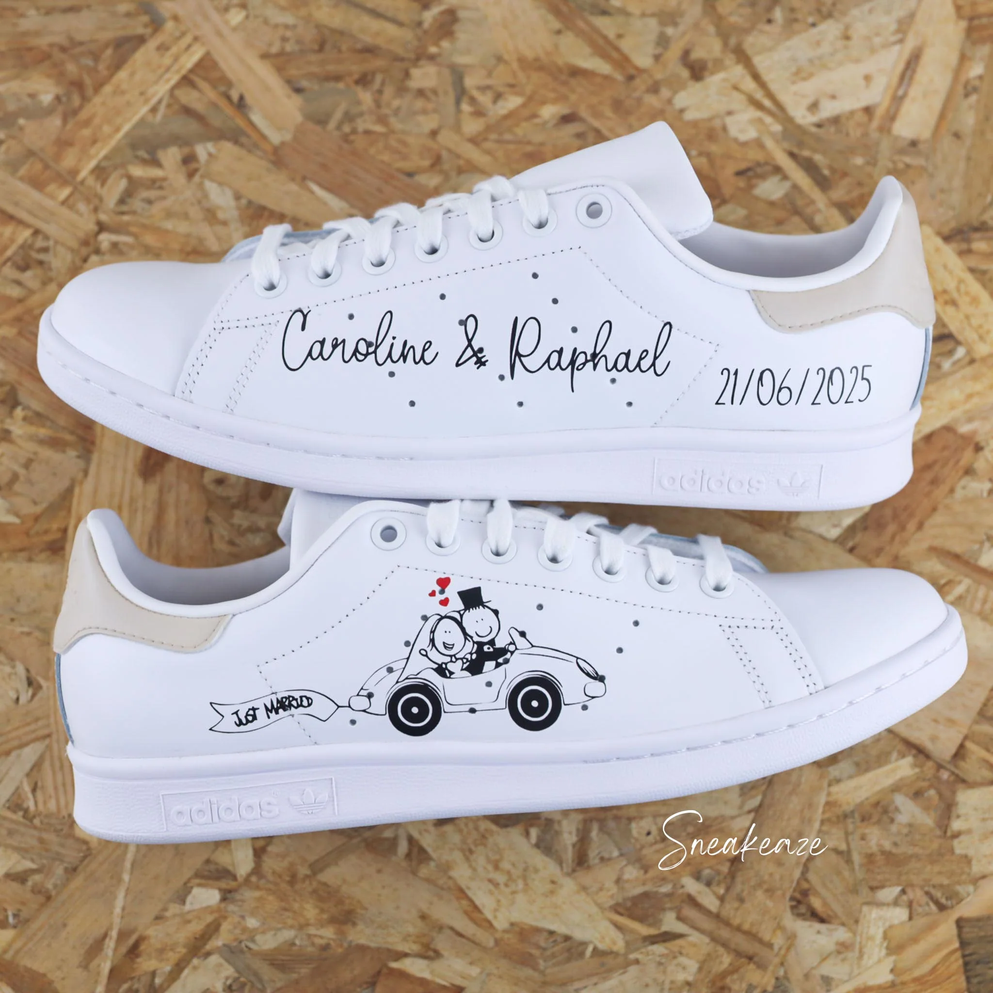 Voiture des mariés (couleur au choix) - Stan Smith custom – Image 4