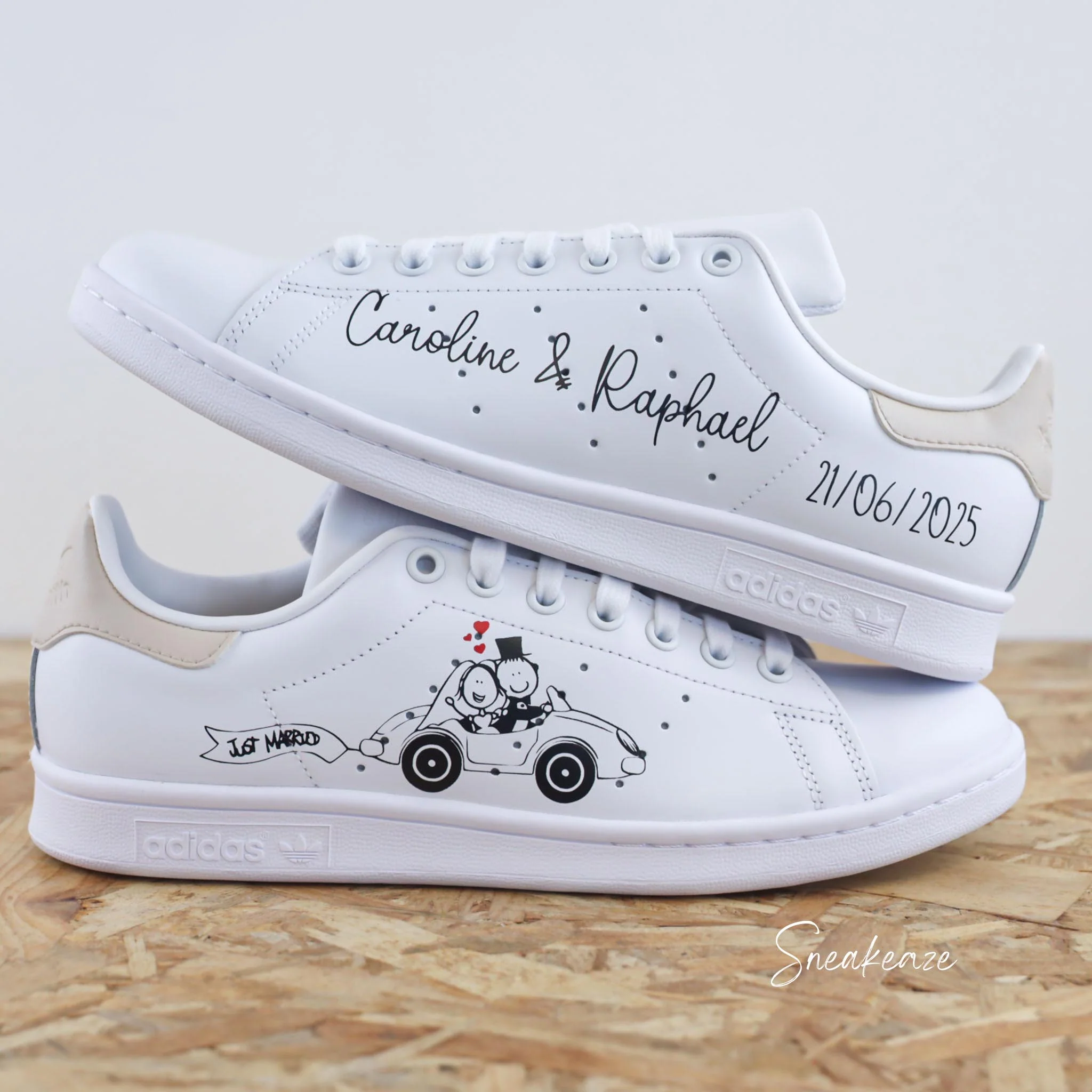 Voiture des mariés (couleur au choix) - Stan Smith custom – Image 2