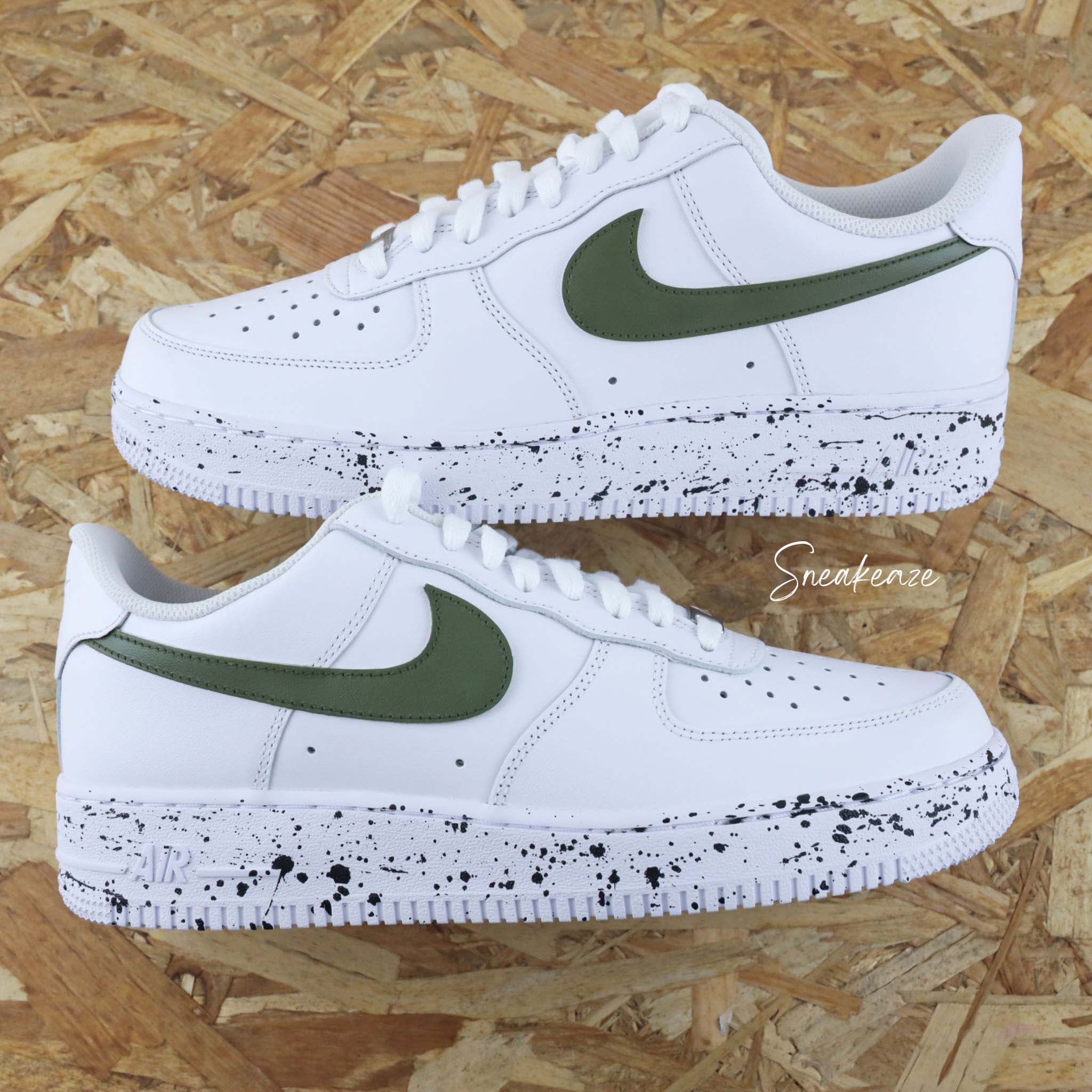 Splash kaki - Air Force 1 custom – Image 2
