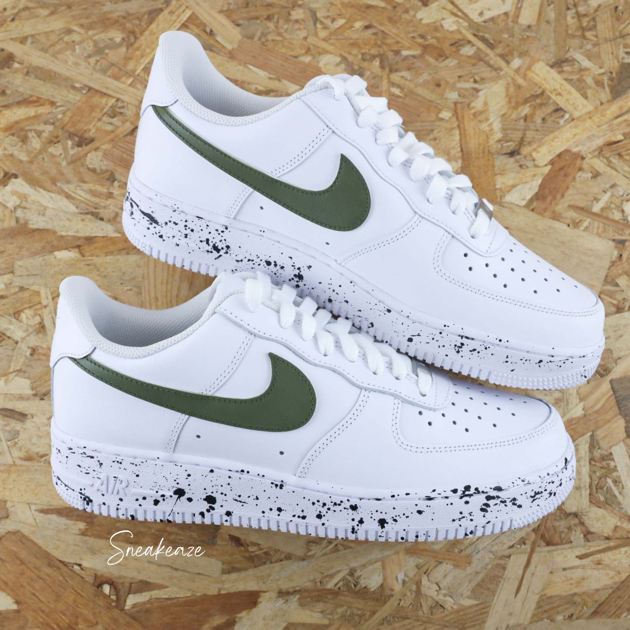 Splash kaki - Air Force 1 custom – Image 4