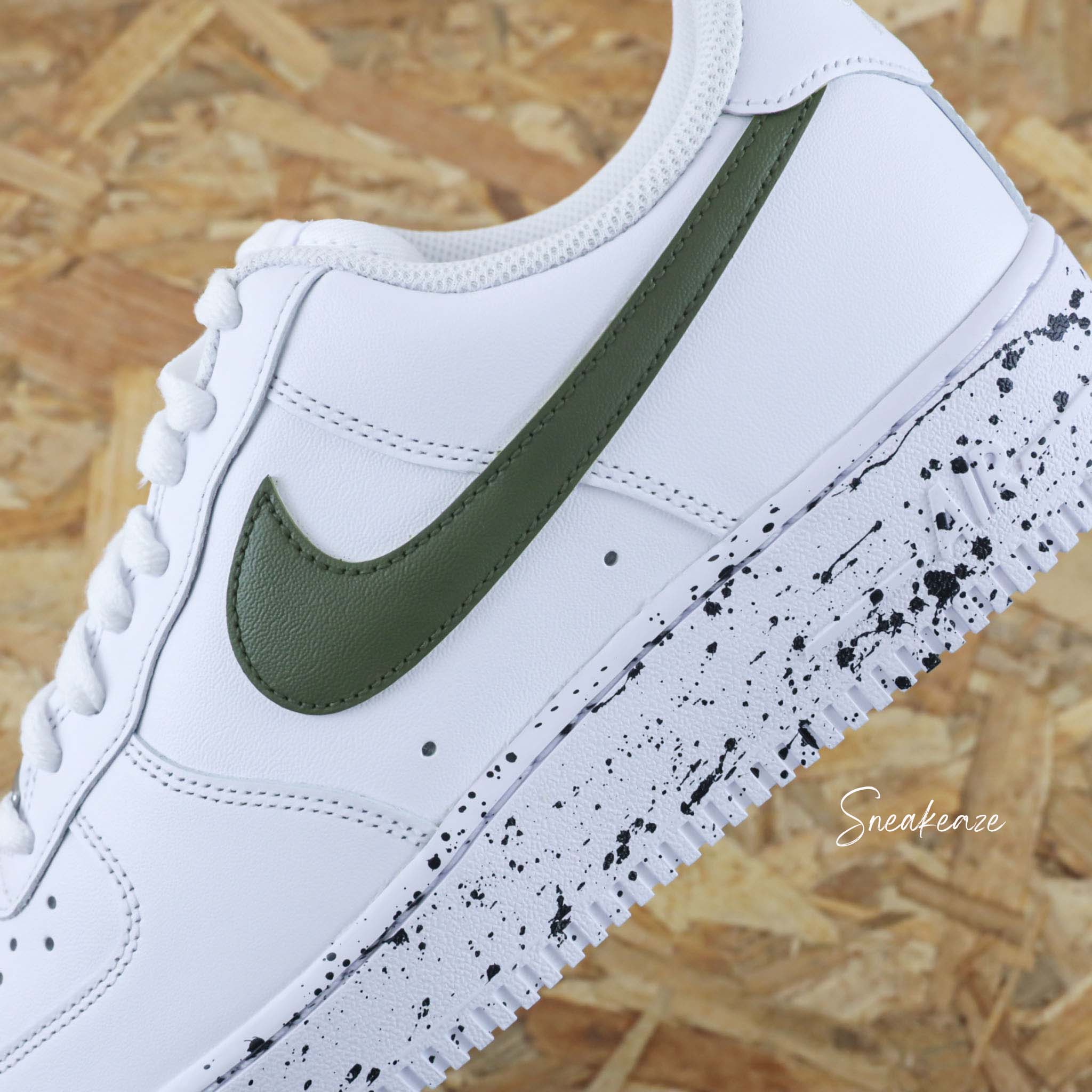 Splash kaki - Air Force 1 custom – Image 3