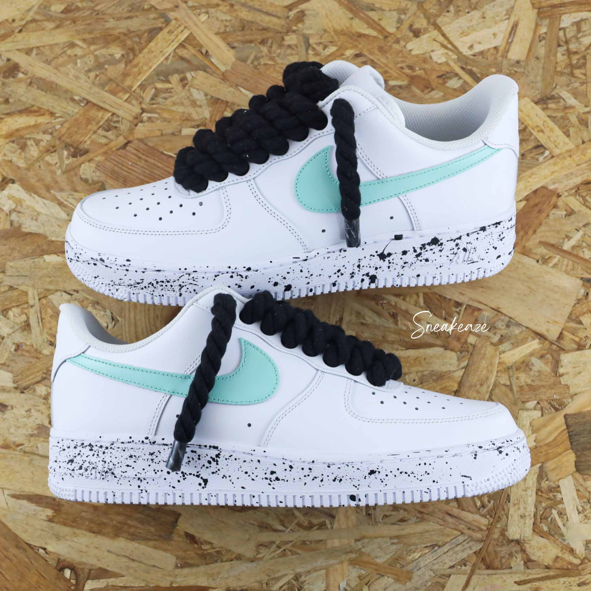 Rope laces noir et gris - Air Force 1 custom – Image 8