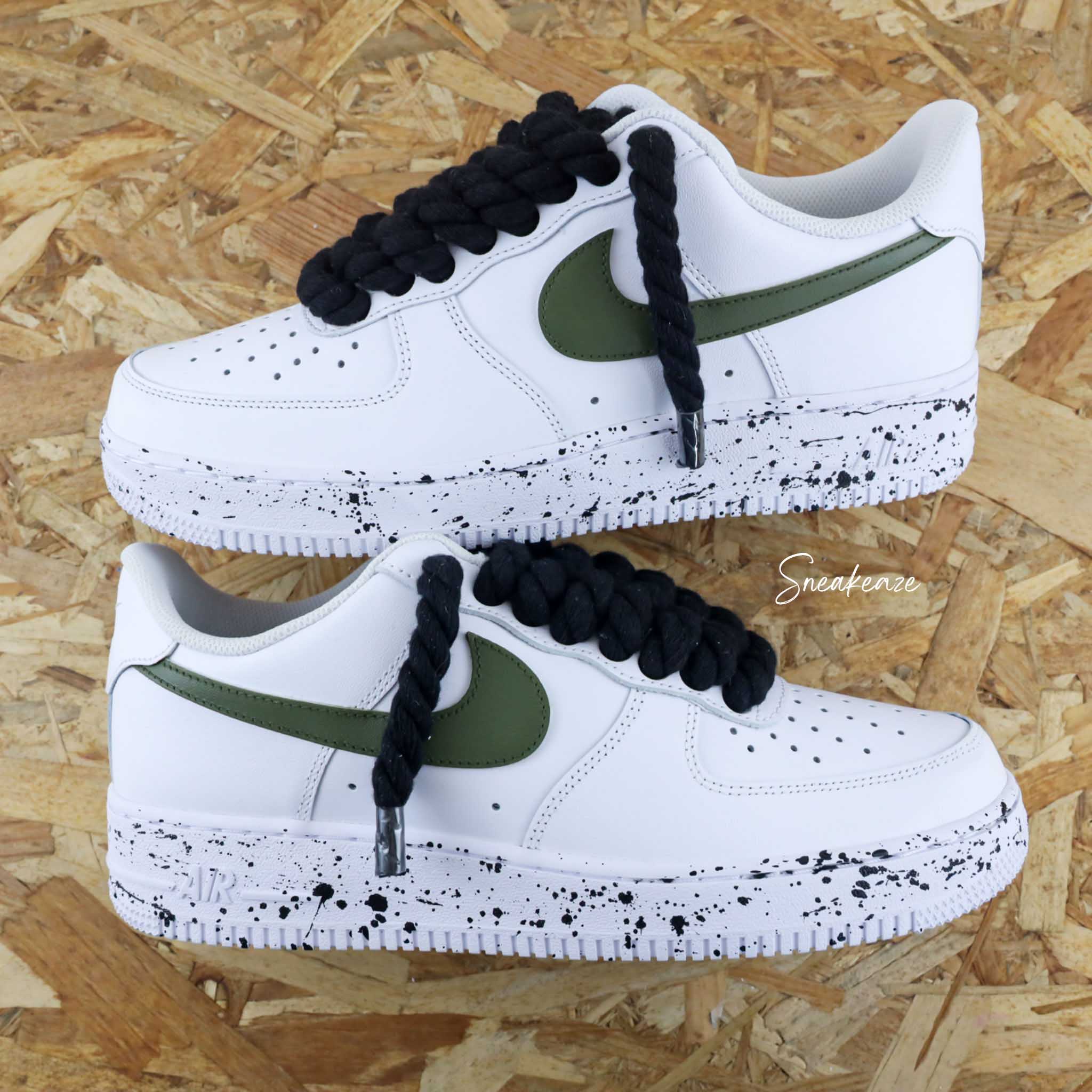 Rope laces noir et gris - Air Force 1 custom – Image 7