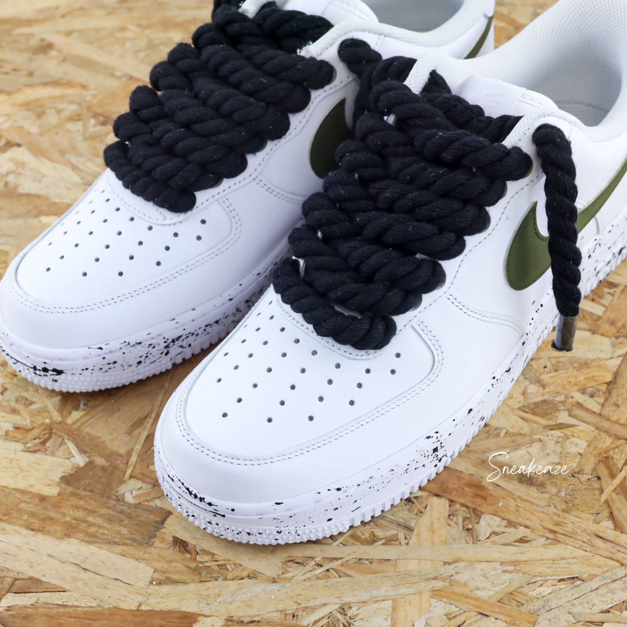Rope laces noir (couleur au choix) - Air Force 1 custom – Image 5