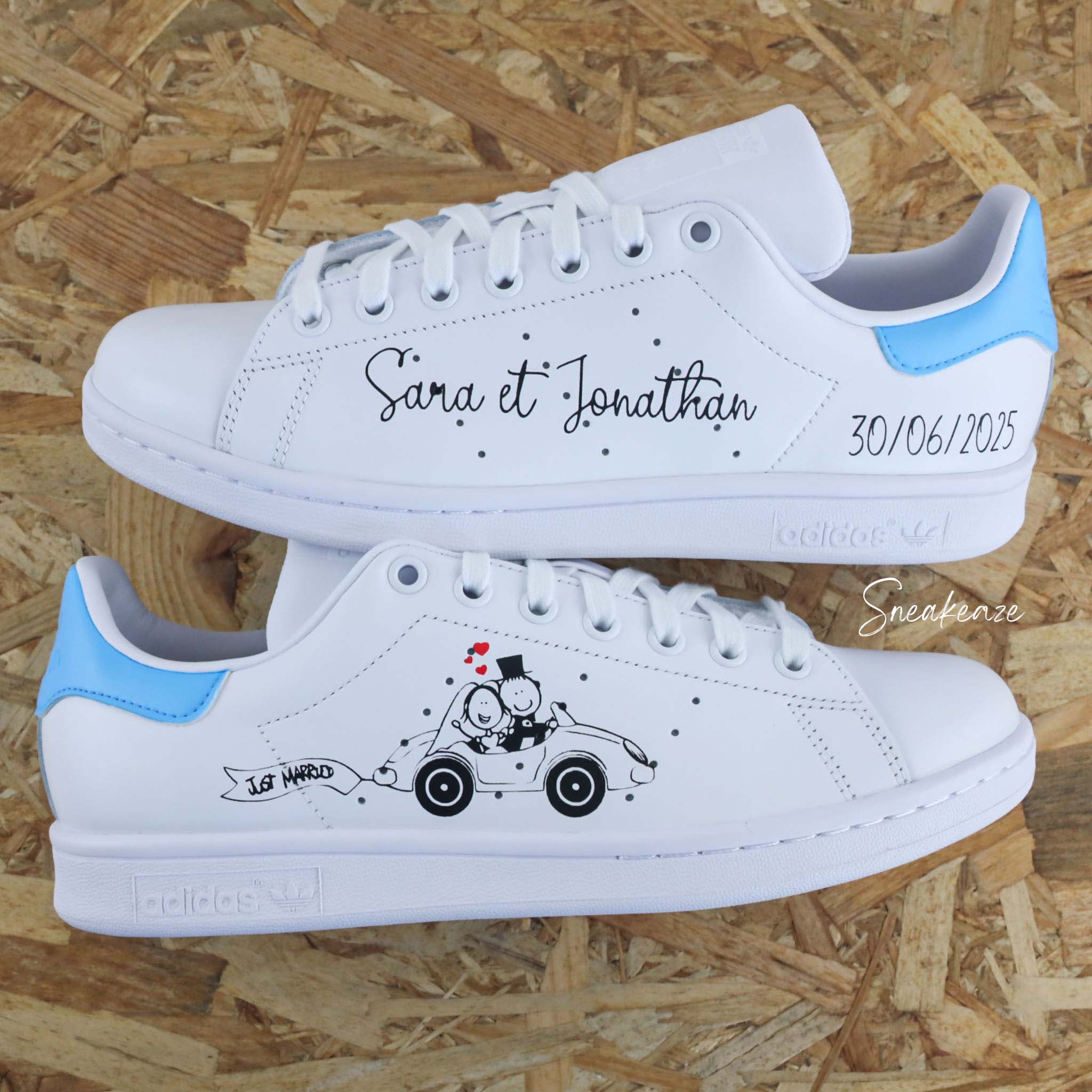 Voiture des mariés (couleur au choix) - Stan Smith custom – Image 8