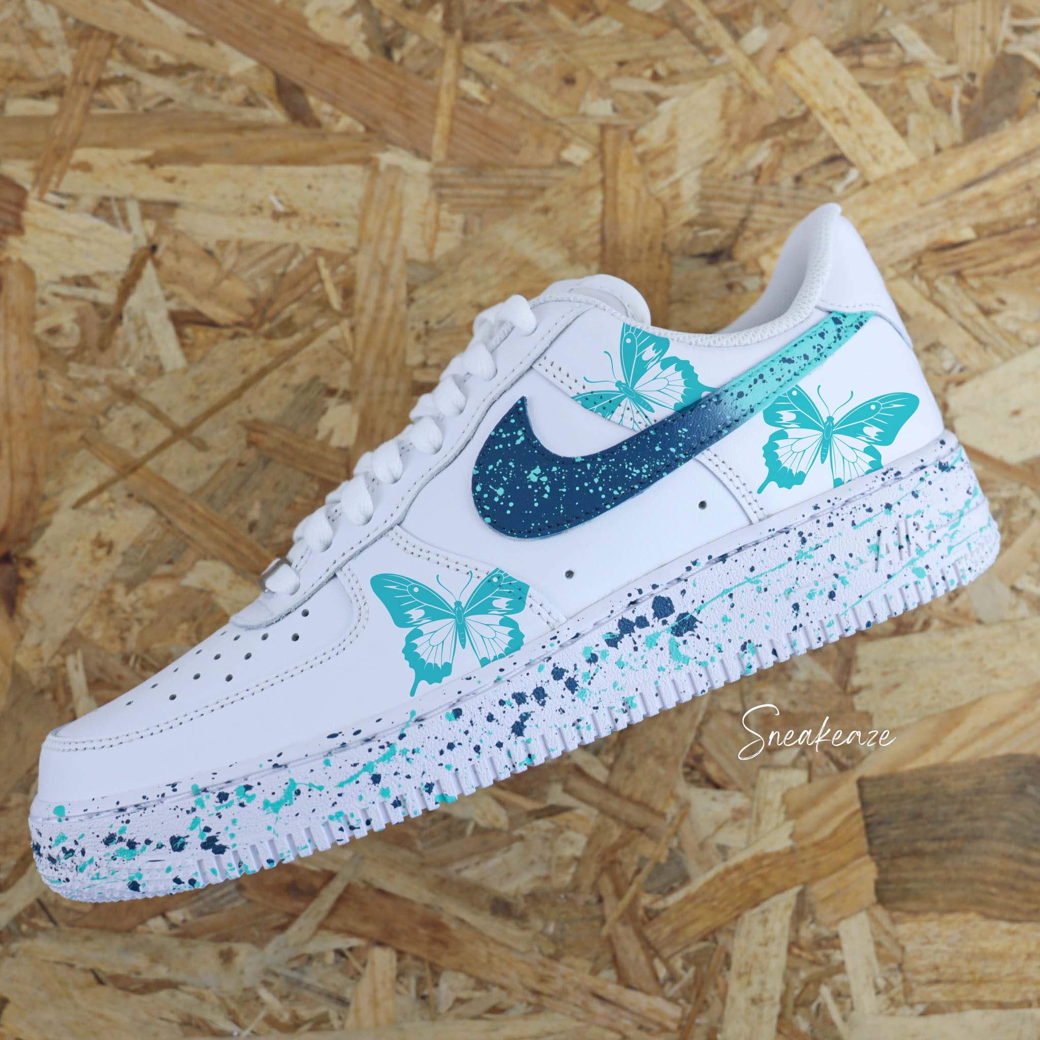 Papillon et splash dégradé - Air Force 1 custom – Image 2