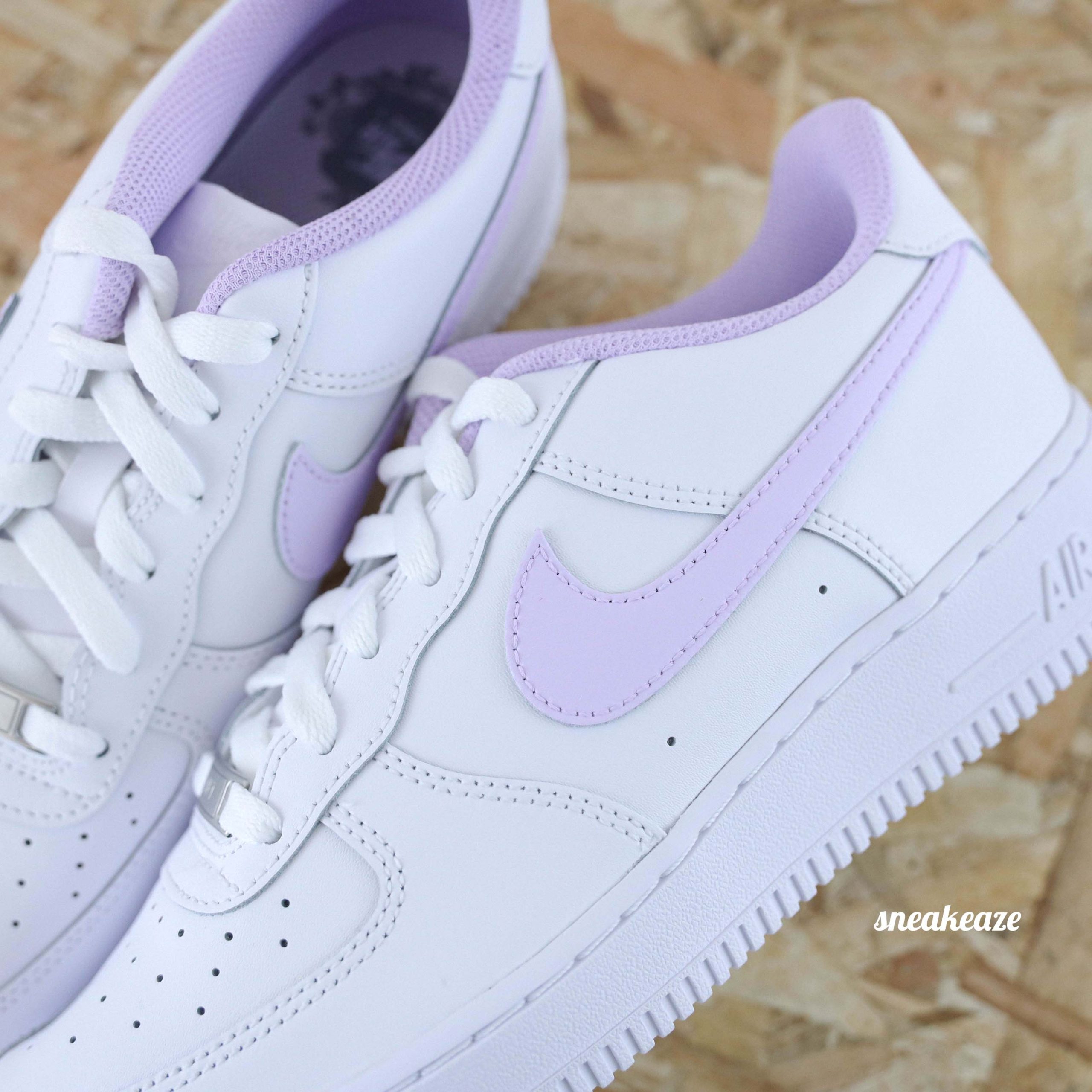 Swoosh & toile (couleur au choix) - Air Force 1 custom – Image 8