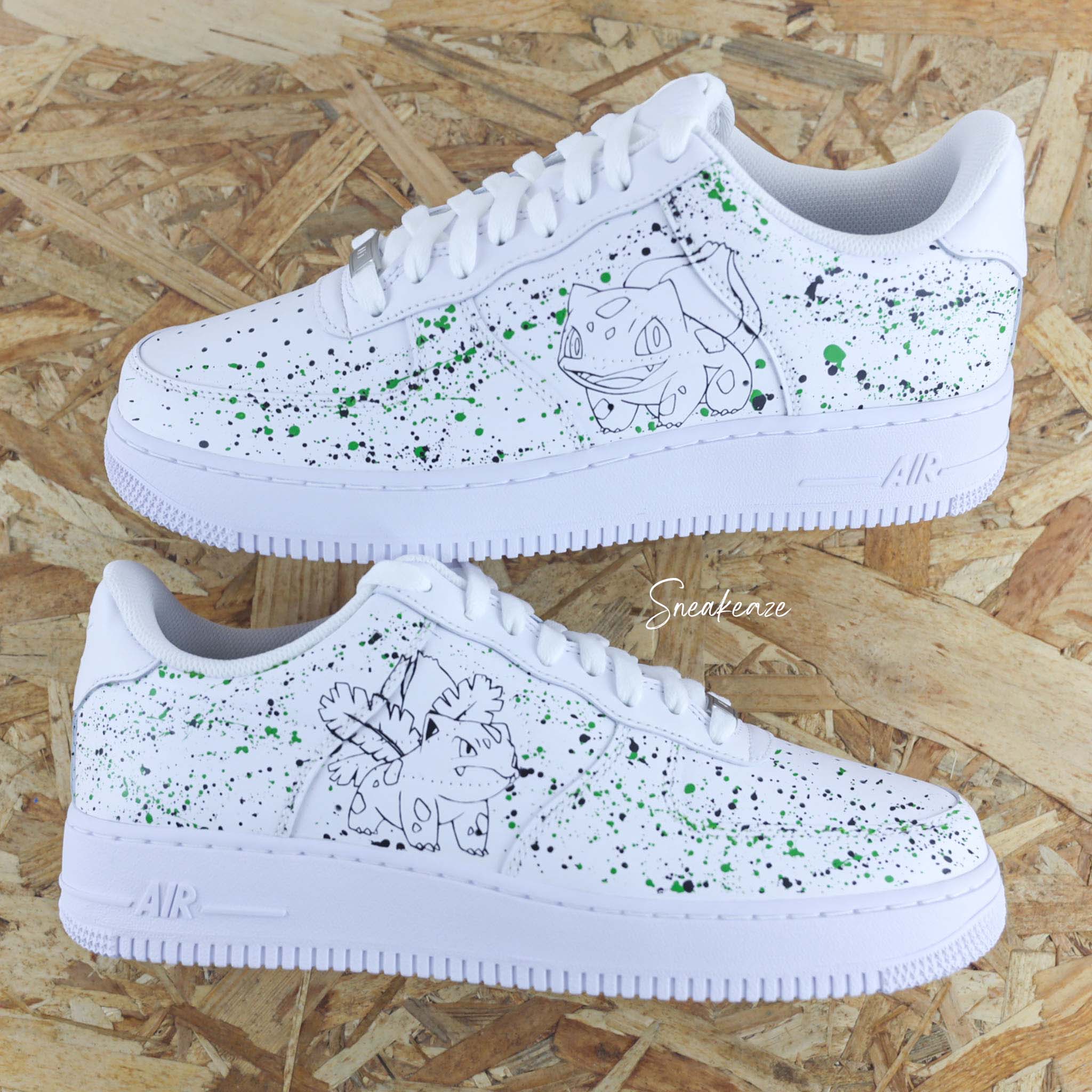 Bulbizarre x Herbizarre (Pokémon au choix) - Air Force 1 custom – Image 2
