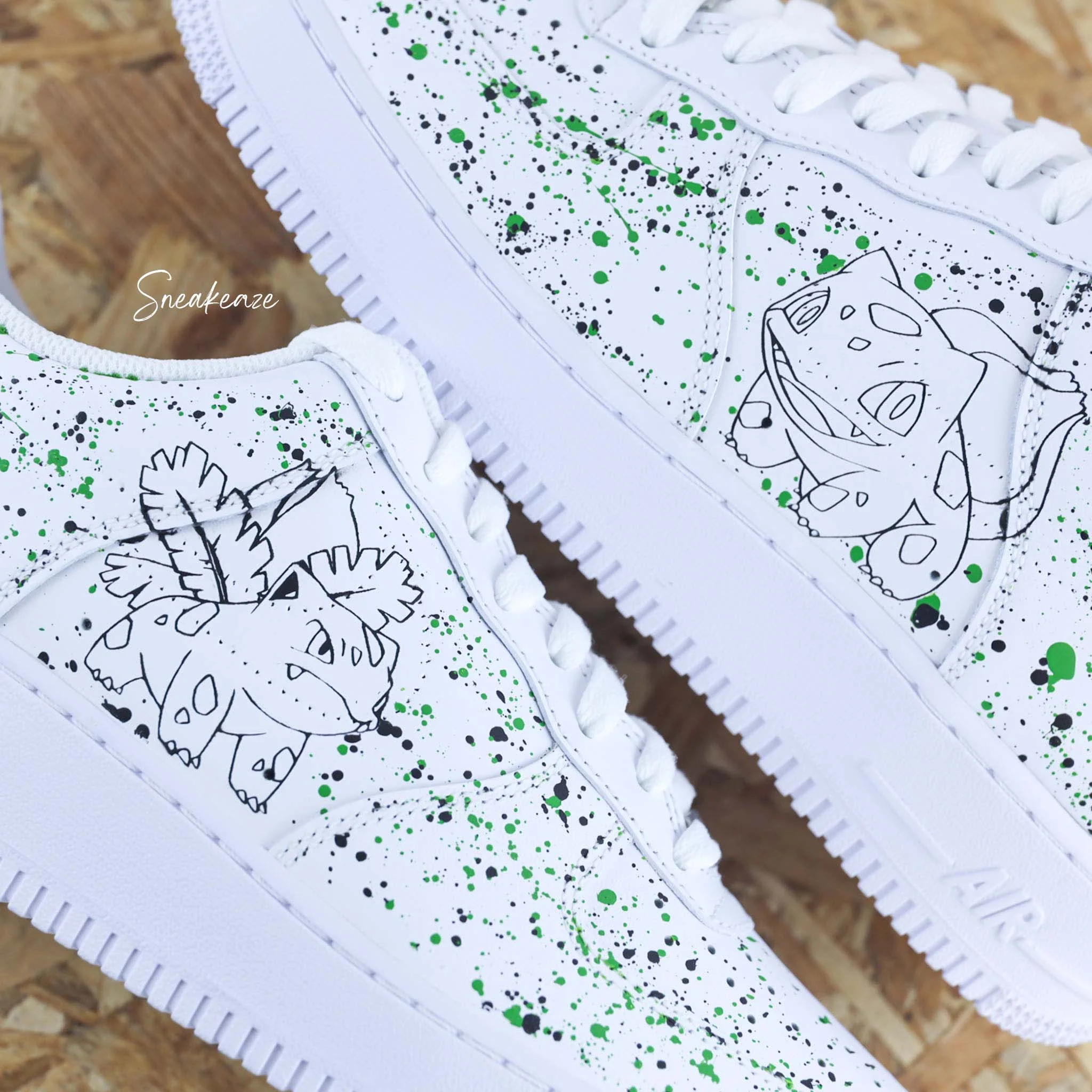 Bulbizarre x Herbizarre (Pokémon au choix) - Air Force 1 custom – Image 5