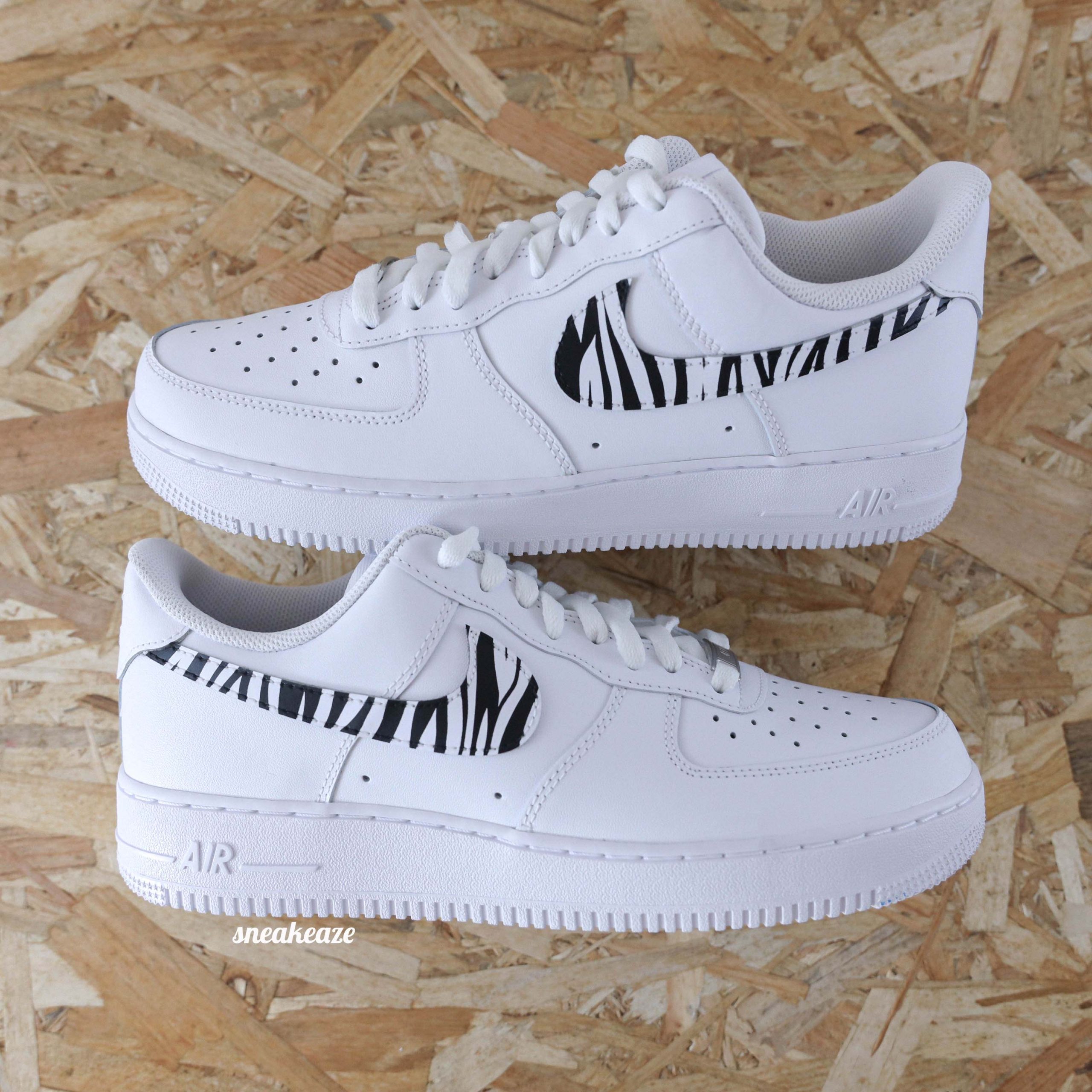 Zèbre (animal au choix) - Air Force 1 custom – Image 2