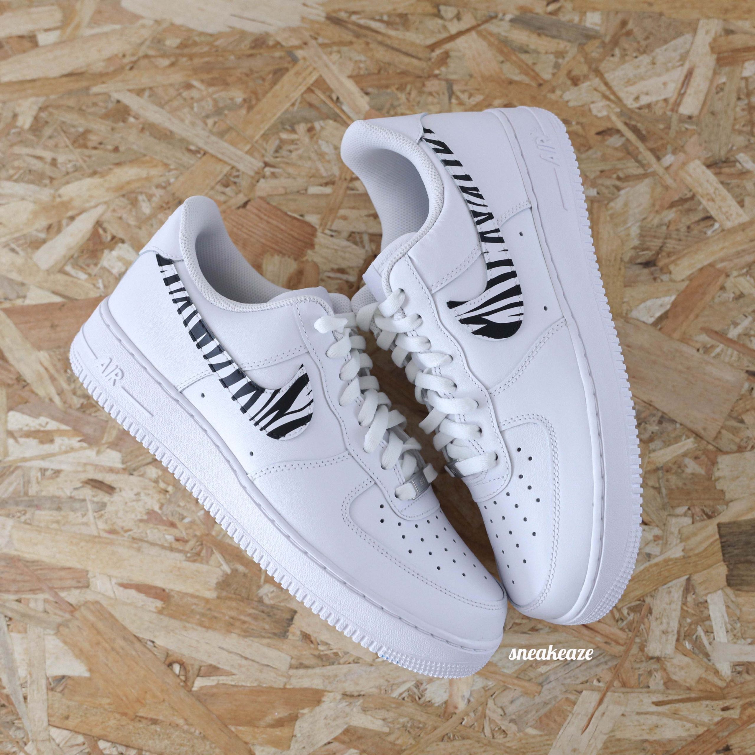 Zèbre (animal au choix) - Air Force 1 custom – Image 3