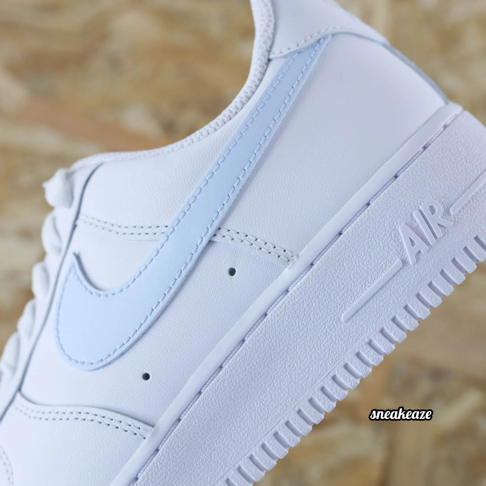 Baby Blue Swoosh - Air Force 1 custom – Image 3