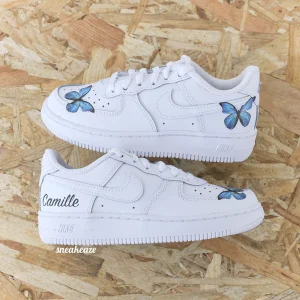 Papillons + Prénom - Air Force 1 custom (enfant)