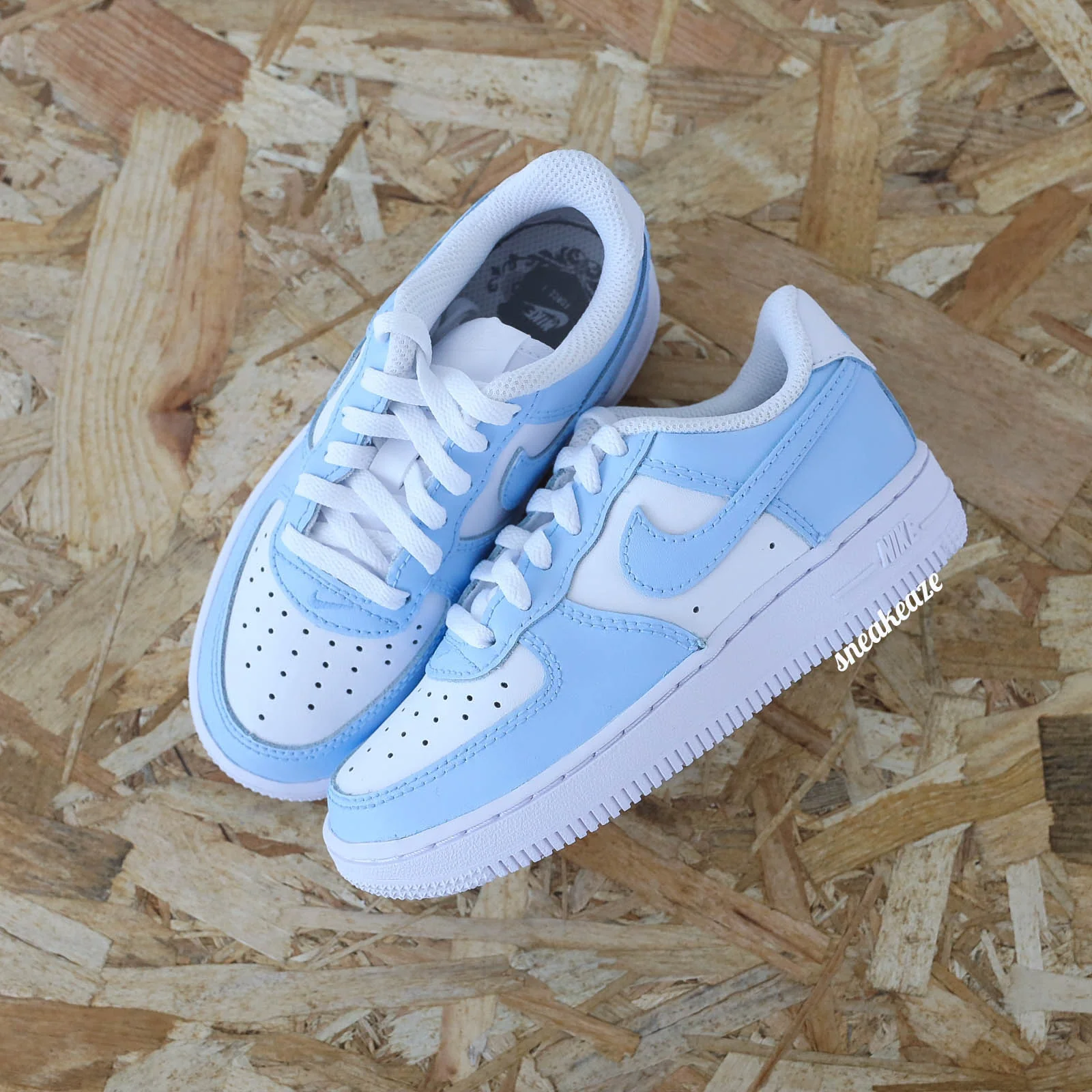 Blue - Air Force 1 custom (enfant) – Image 3