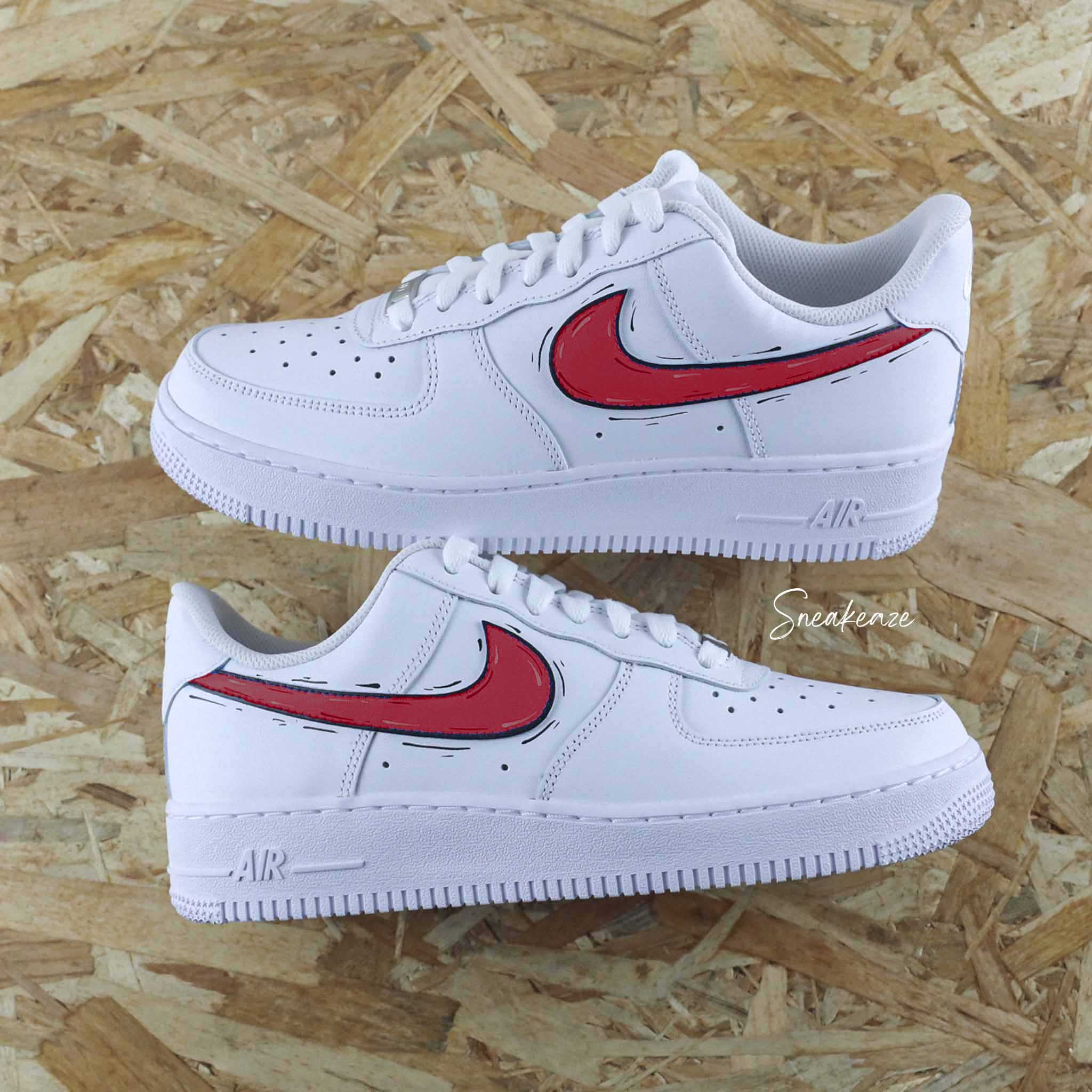 Cartoon swoosh (couleur au choix) - Air Force 1 custom – Image 8