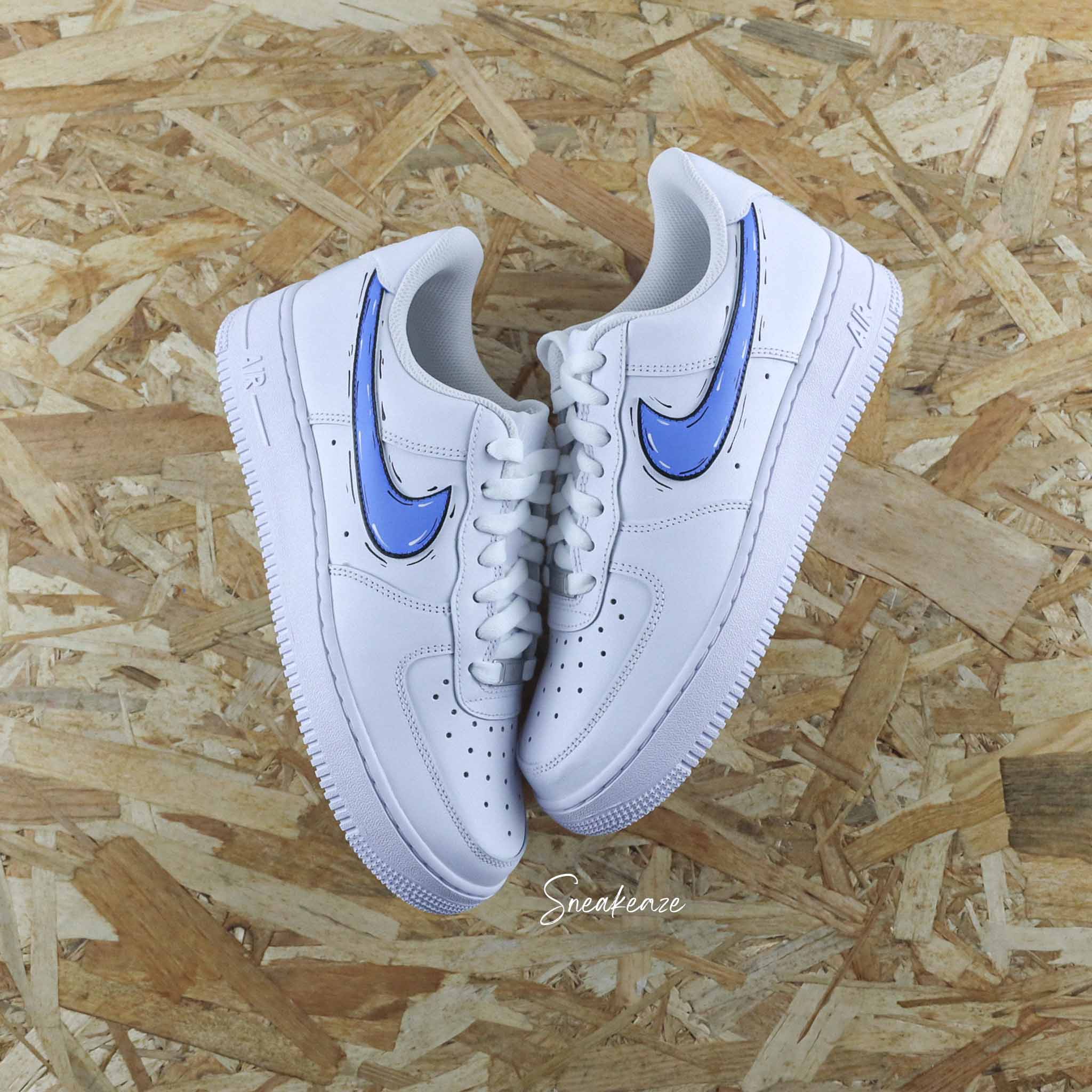 Cartoon swoosh (couleur au choix) - Air Force 1 custom – Image 4