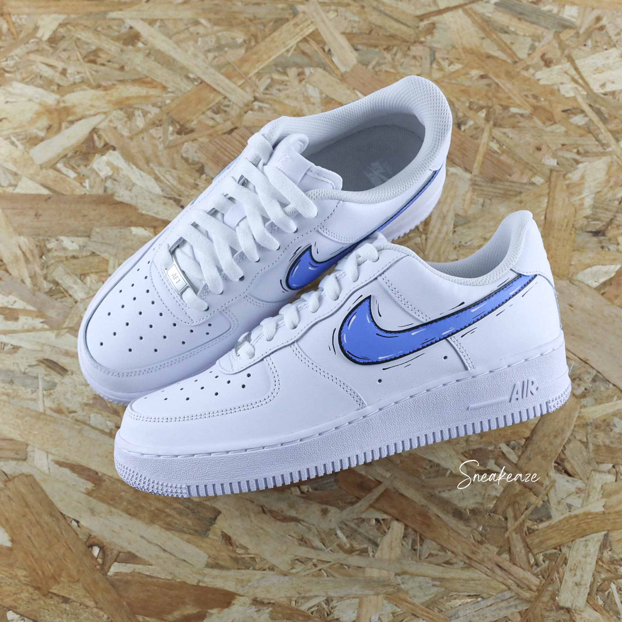 Cartoon swoosh (couleur au choix) - Air Force 1 custom – Image 2