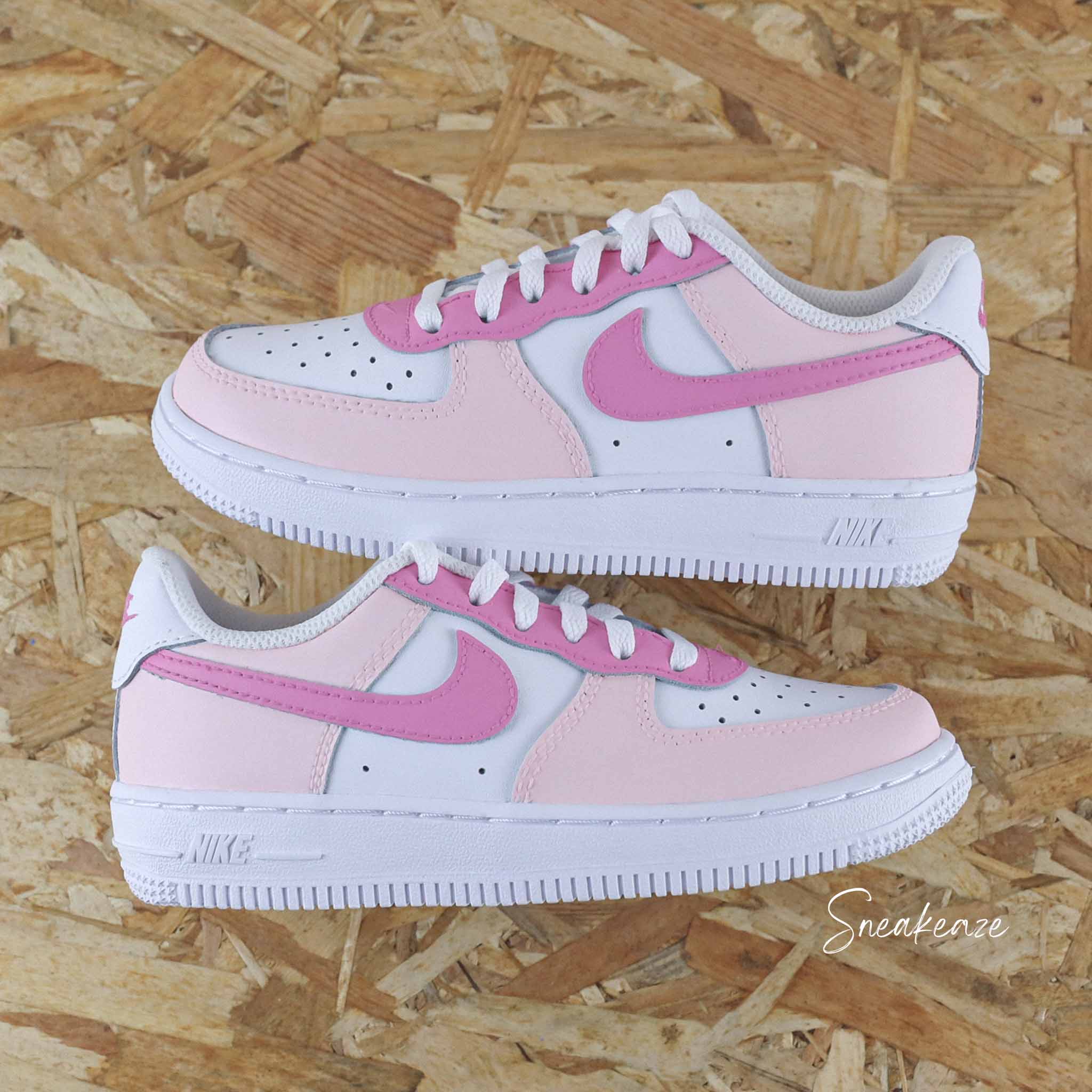 Baby Pink - Air Force 1 custom (enfant)