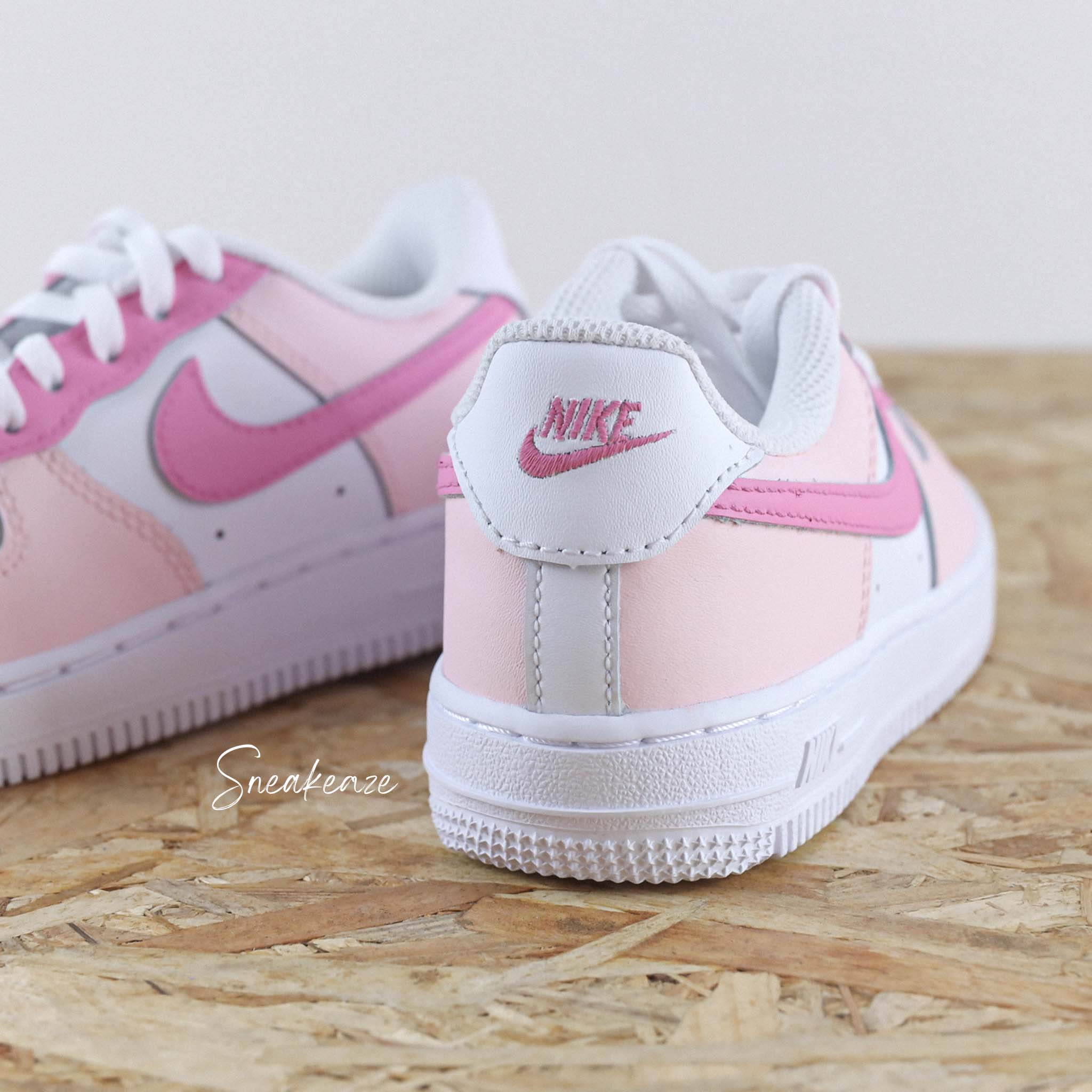 Baby Pink - Air Force 1 custom (enfant) – Image 5