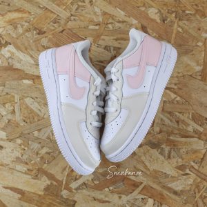 Beige et rose - Air Force 1 custom (enfant)