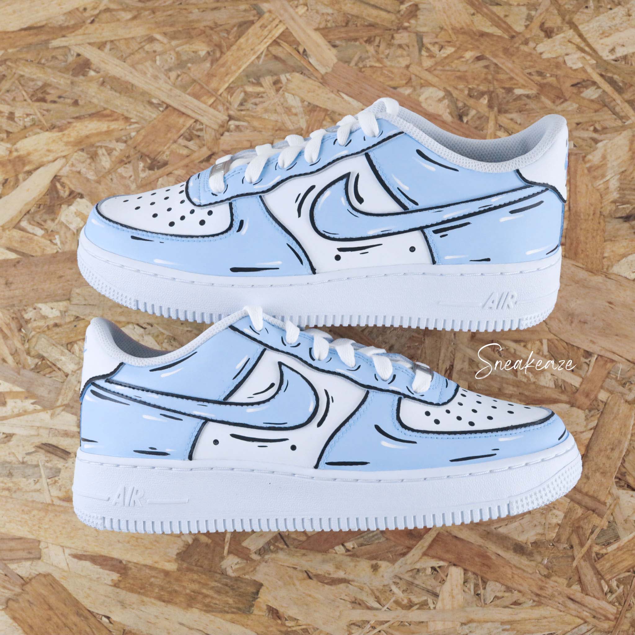 Cartoon Sketch (couleur au choix) - Air Force 1 custom – Image 6