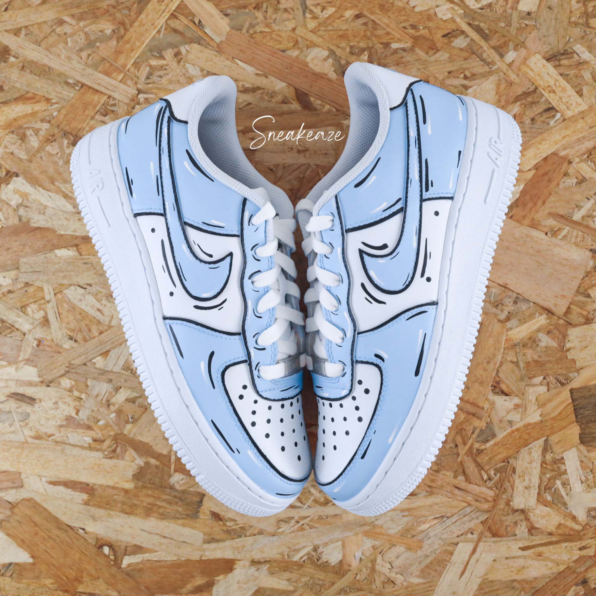 Cartoon Sketch (couleur au choix) - Air Force 1 custom – Image 3