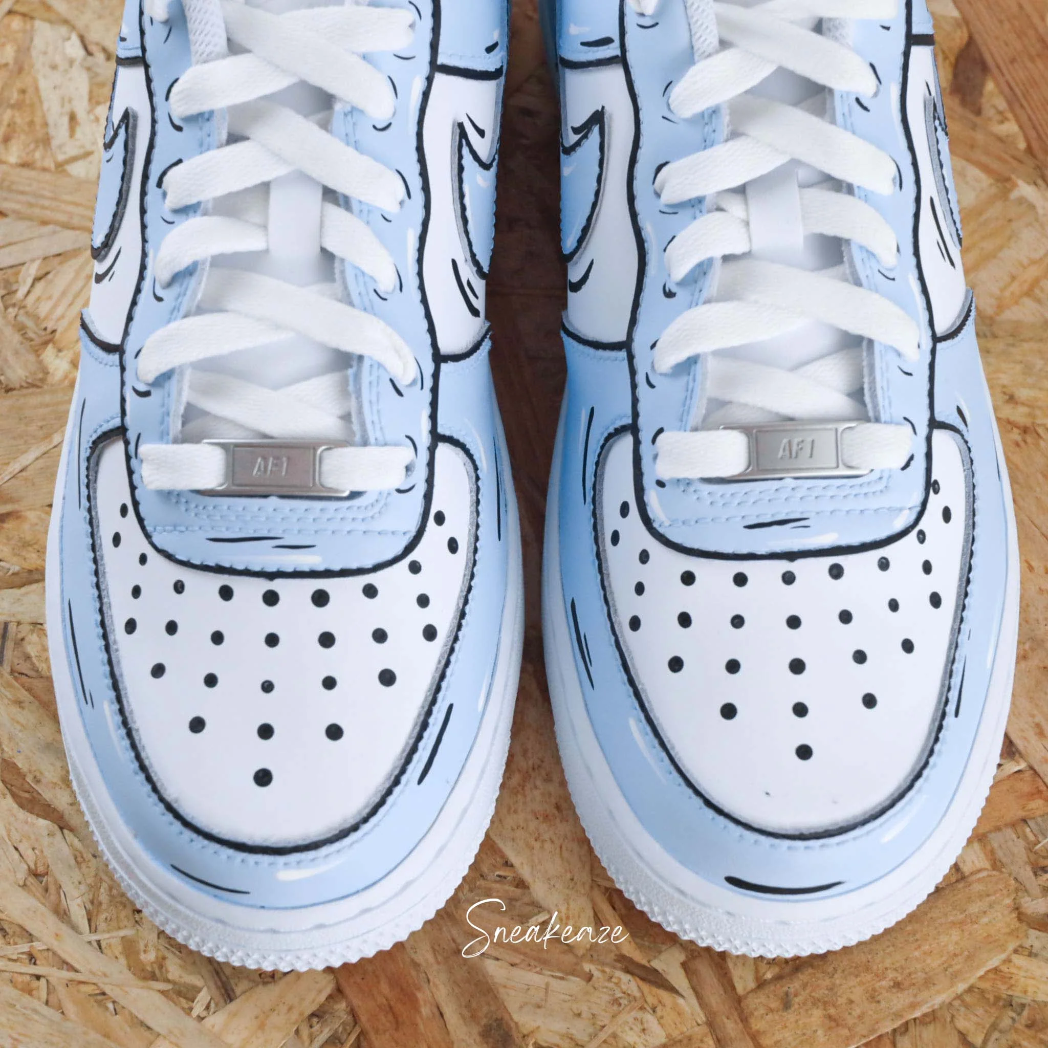 Cartoon Sketch (couleur au choix) - Air Force 1 custom – Image 5