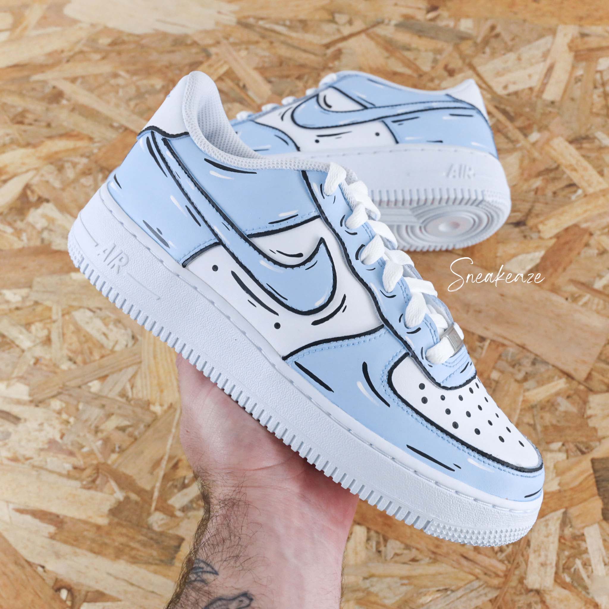 Cartoon Sketch (couleur au choix) - Air Force 1 custom