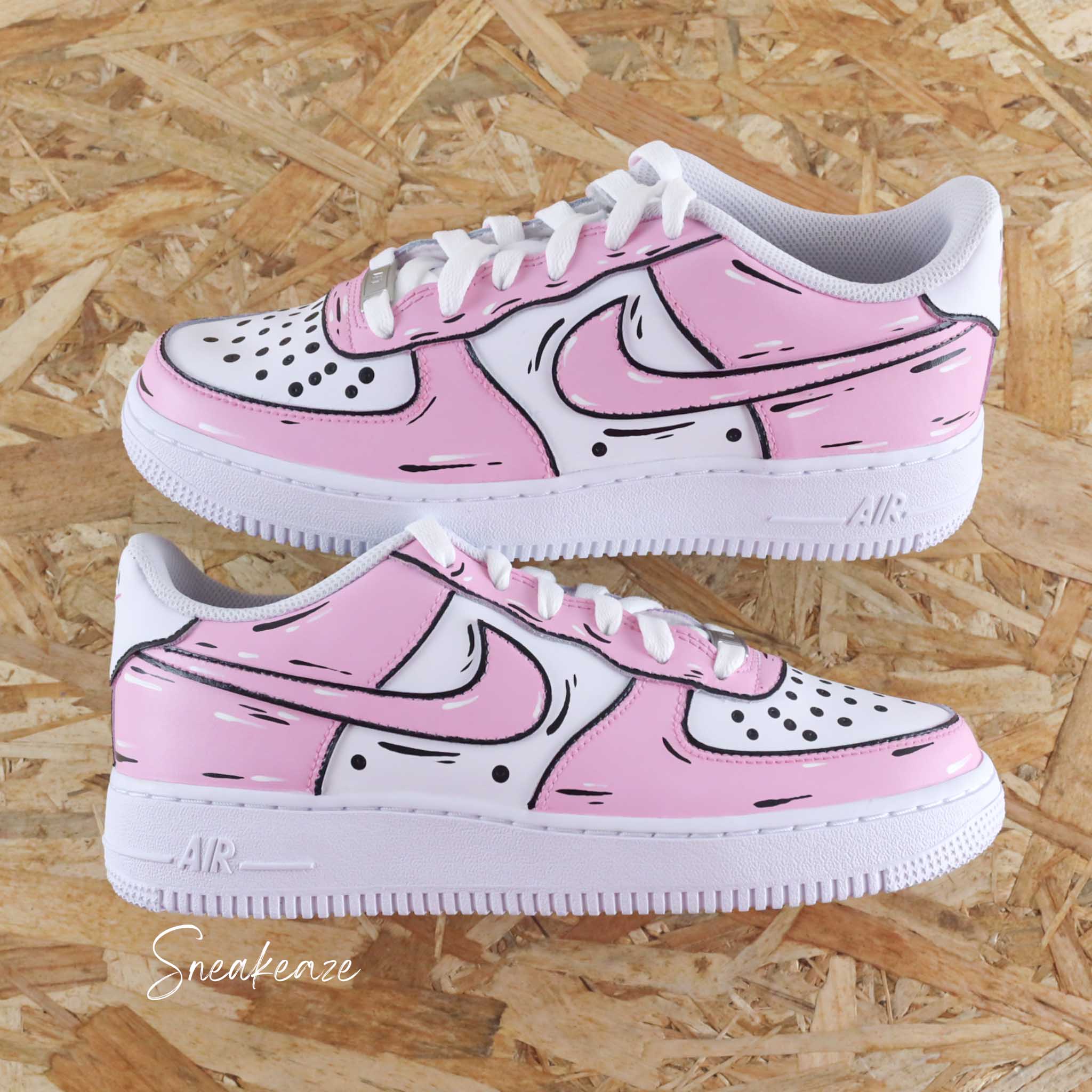 Cartoon Sketch (couleur au choix) - Air Force 1 custom – Image 9