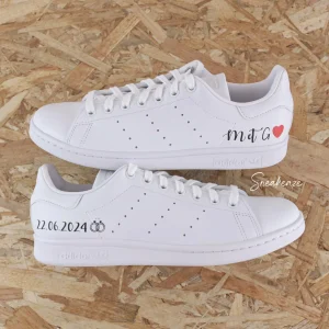 Date & Initiales - Stan Smith custom mariage