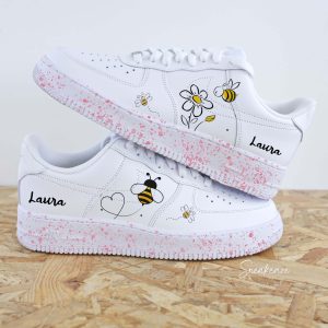 Abeille et prénom - Air Force 1 custom